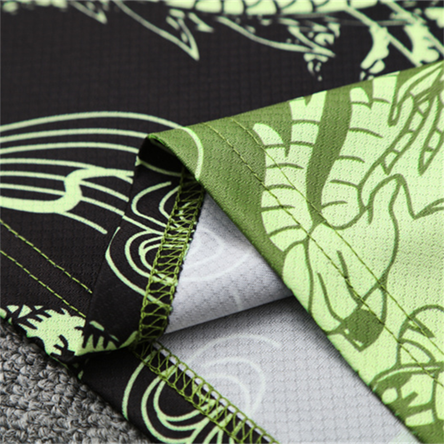 foot-Real Madrid 25-26 Kid Short-Sleeve Training Set - Green Black Top & Black Shorts