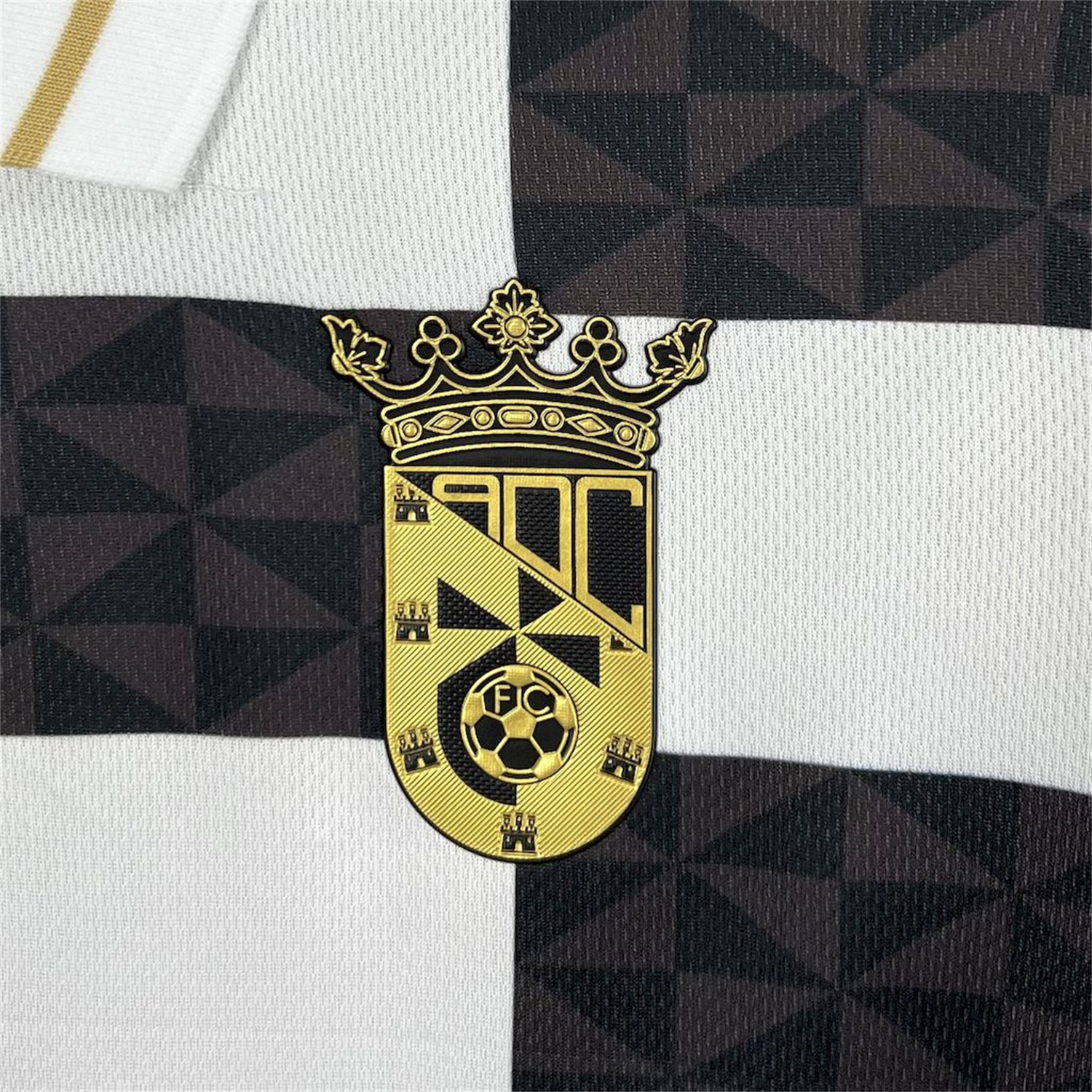 foot-AD Ceuta 24-25 Copa del Rey Black White Jersey - Fans Version