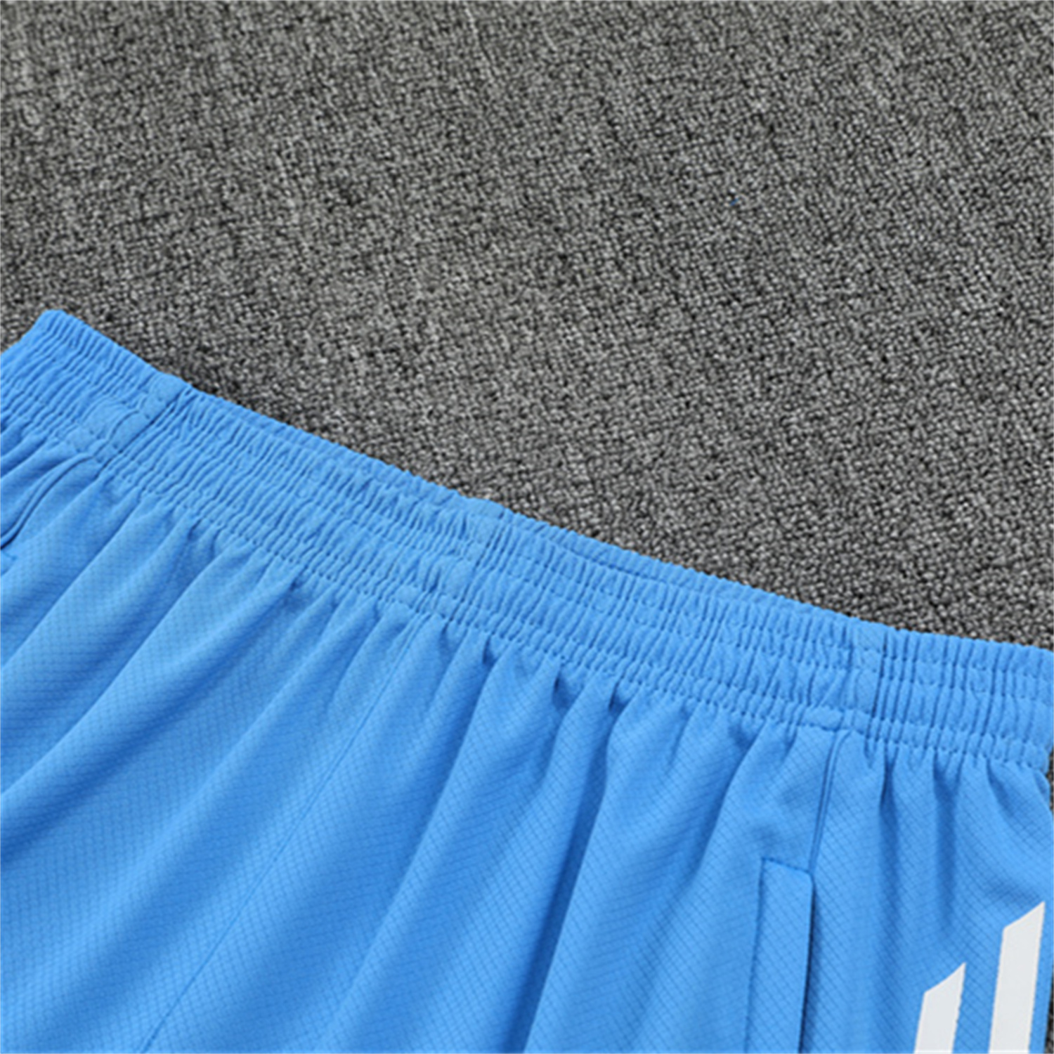 foot-Real Madrid 25-26 Kids Short-Sleeve Training Set - White Top and Sky Blue Shorts