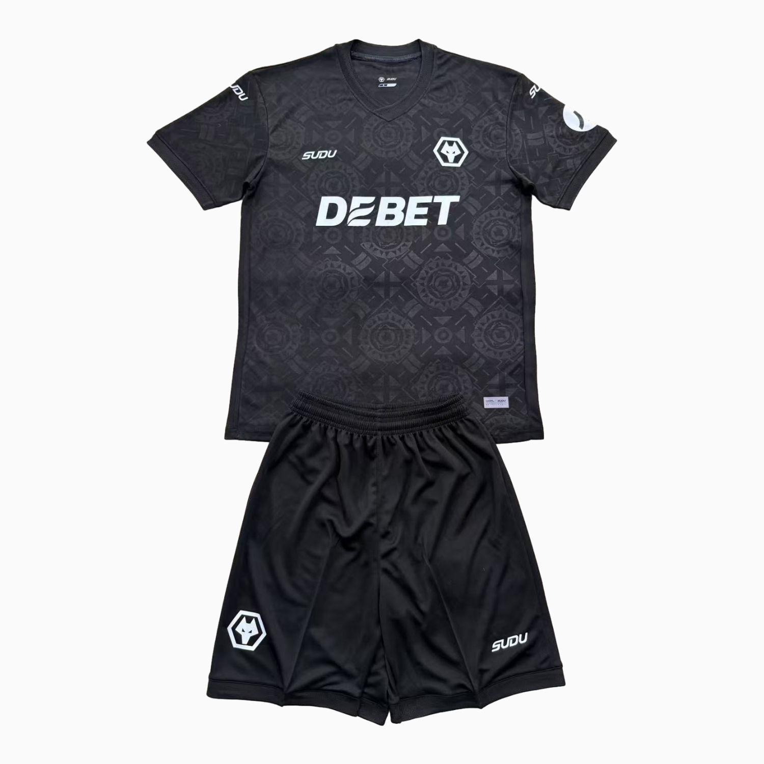 foot-Wolverhampton Wanderers Wolves 25-26 Black Goalkeeper Men's Adult Jersey Set - Fans Version