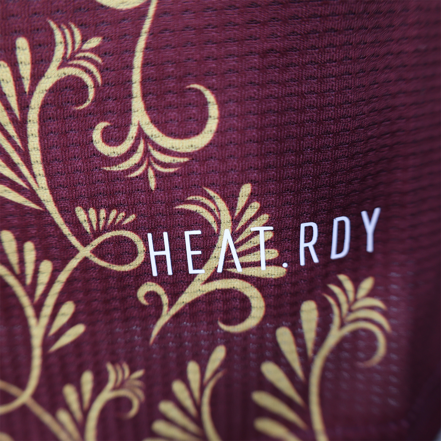 foot-Algeria 25-26 Burgundy Jersey with Chest Pattern Decoration - Player Version