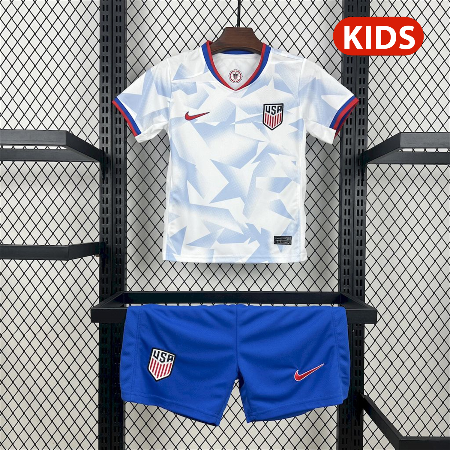 foot-United States USA 25-26 Home White Kids Kit