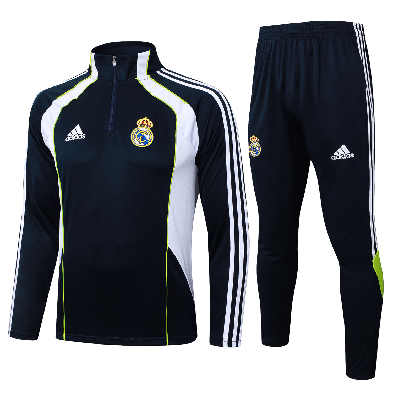 foot-Real Madrid 25-26 Long Sleeve Training Set - Deep Blue Urban Purist Style