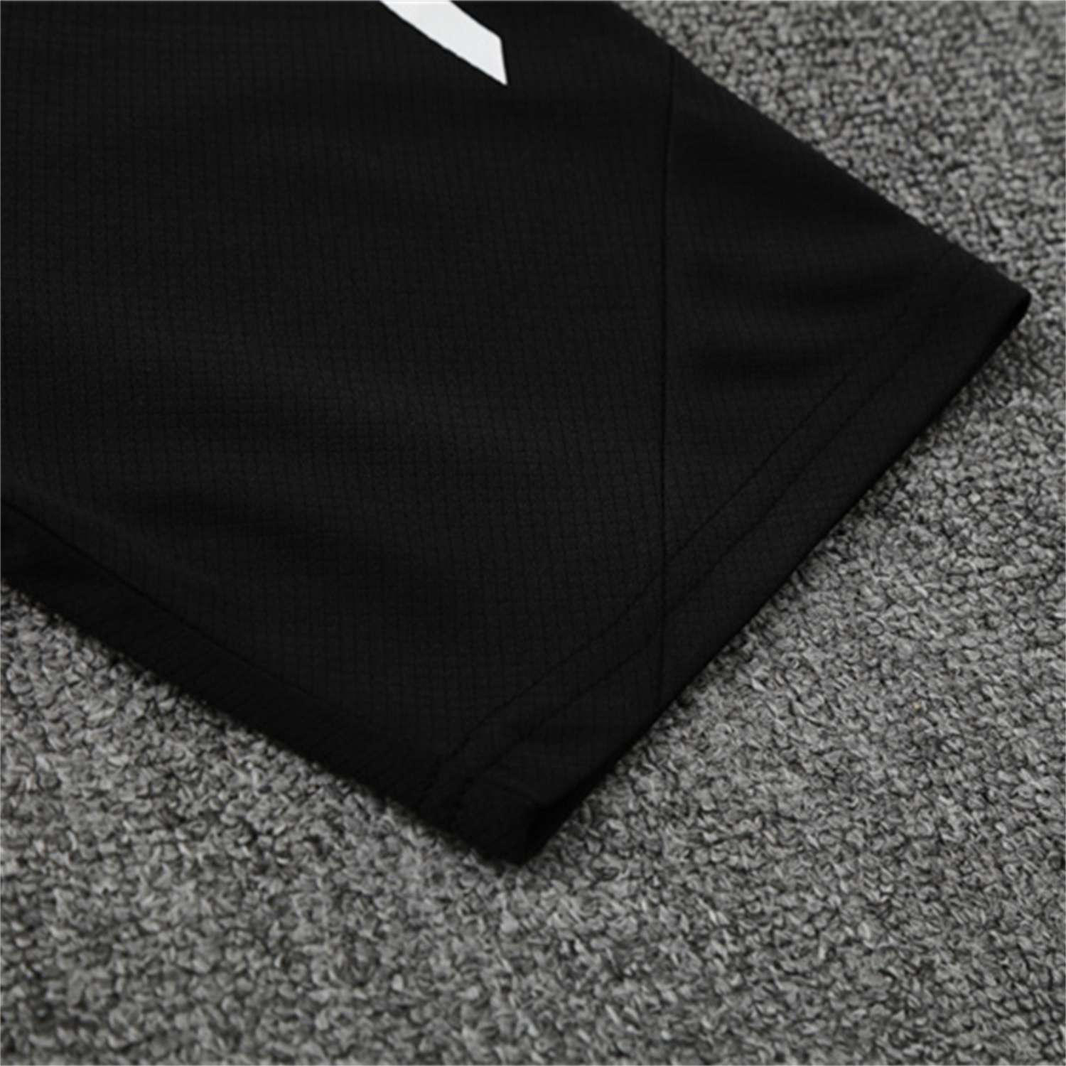 foot-INT M.A.M 25-26 Kids Short-Sleeve Training Set - Black Top and Shorts