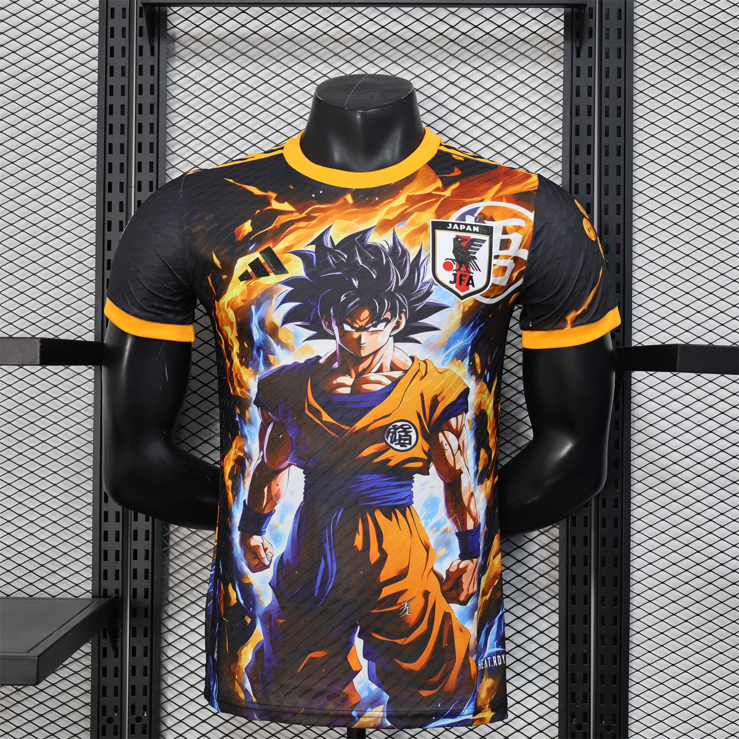 foot-Japan 25-26 Goku Fighting Form Black Special Jersey - Player Version