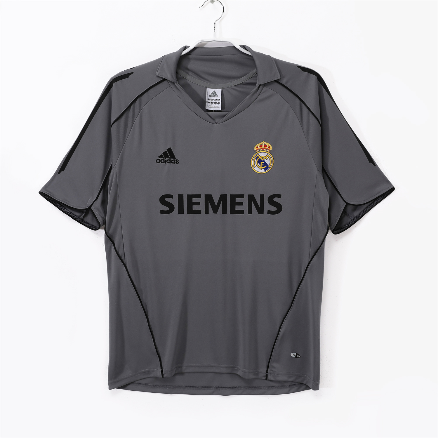 foot-Retro Real Madrid 04-05 Third Grey Jersey