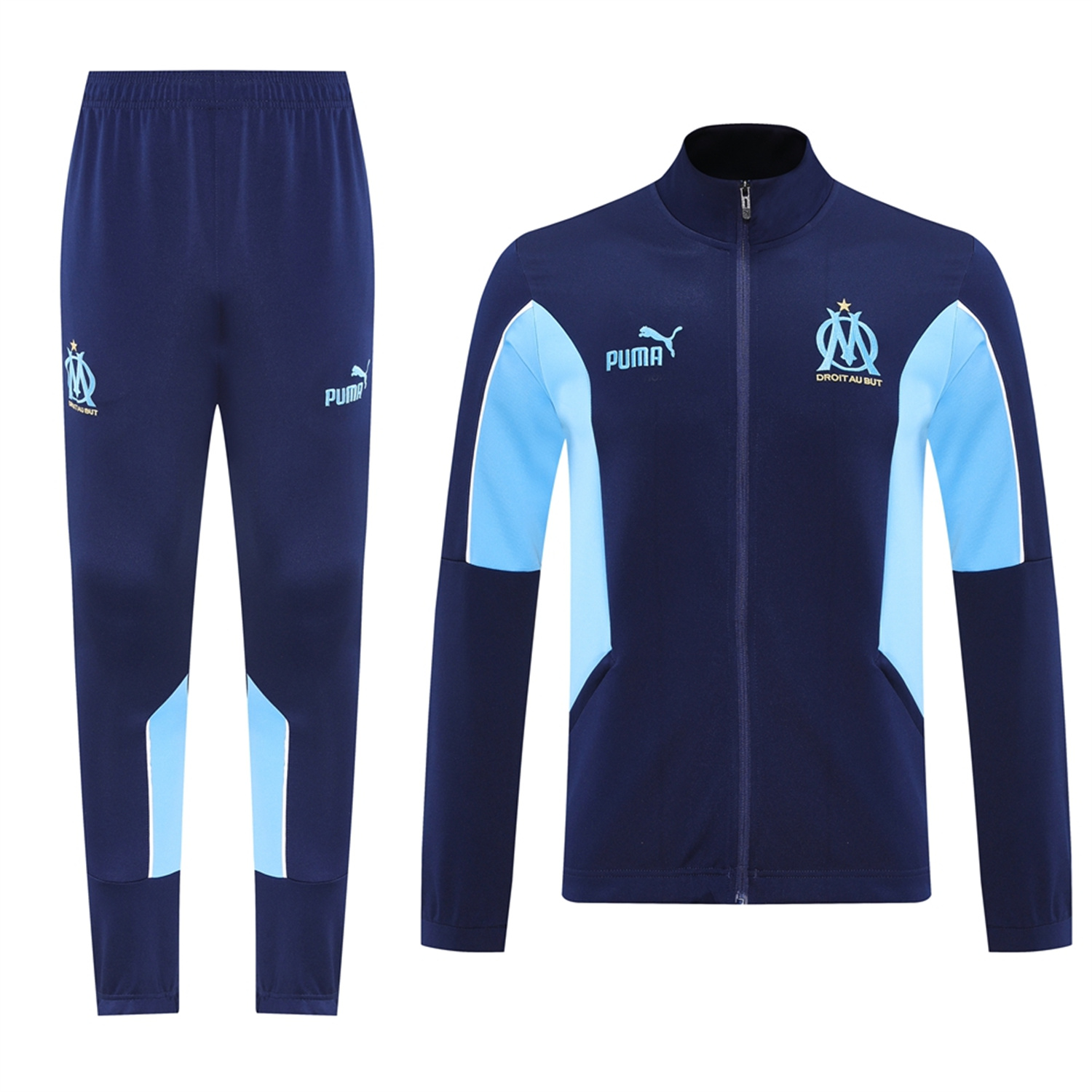 foot-Marseille 25-26 Jacket Training Tracksuit - Deep Blue Jackets & Pants