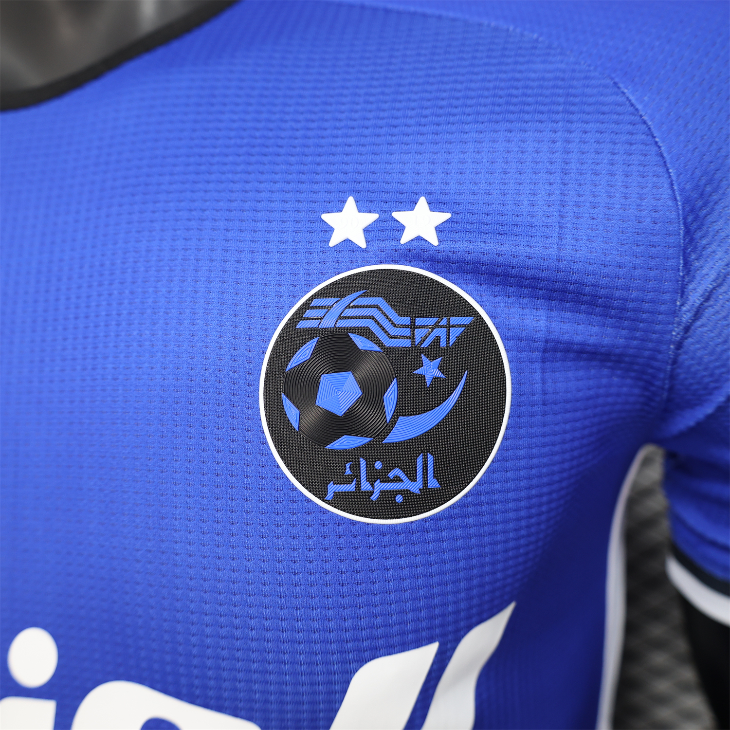 foot-Algeria 25-26 Blue and Black Gradient with White Text Jersey - Player Version