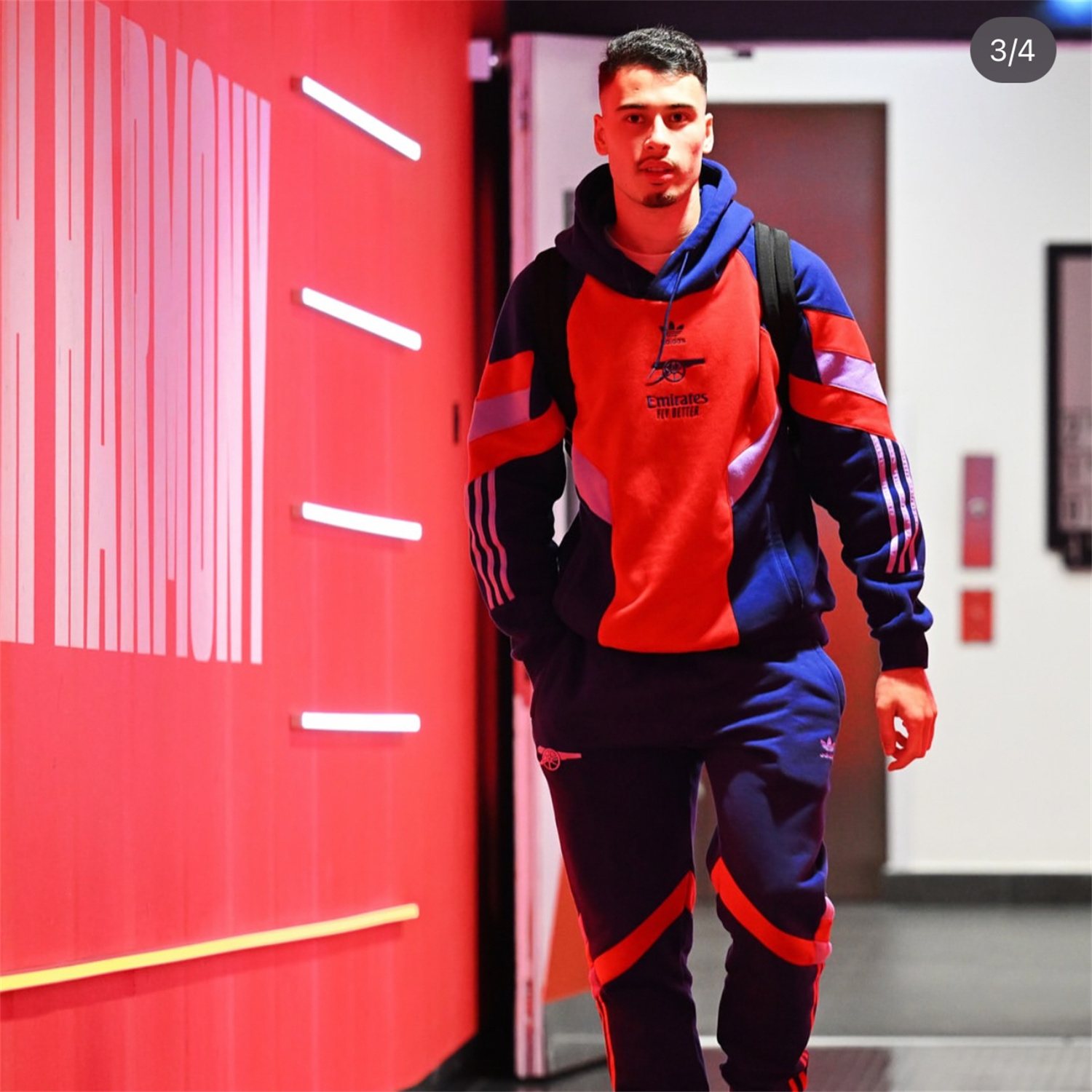 foot-Arsenal 2025 Fleece-Lined Training Hoodie Set - Purple & Red Hoodie + Pants