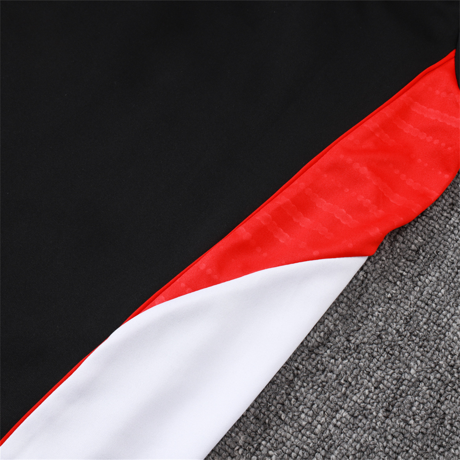 foot-Bayern Munich 25-26 Long Sleeves Training Set - Black Top & Pants with Orange Badge