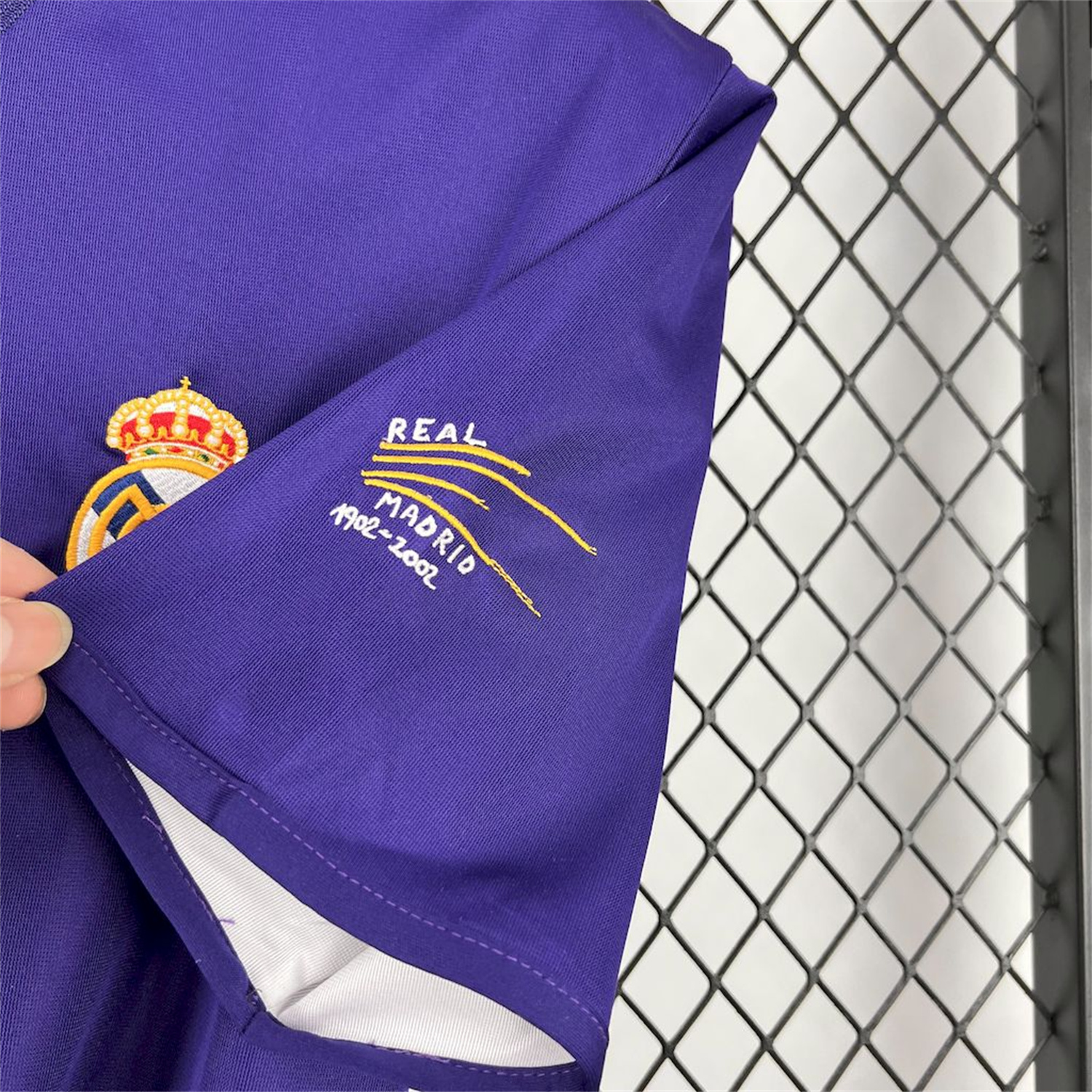 foot-Retro Real Madrid 2002-03 Reversible Double-sided Centenary Third Unsponsored Jersey