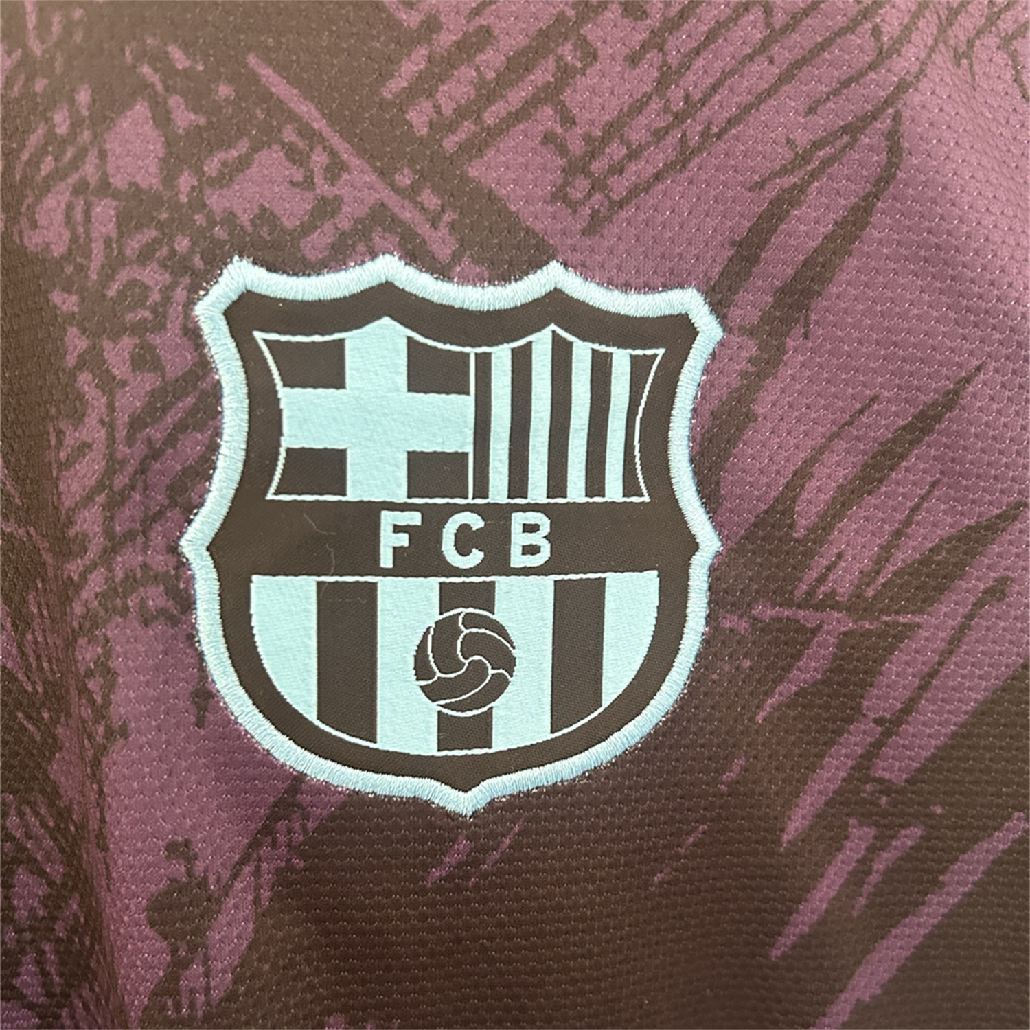 foot-Barcelona 25-26 Purple Lion Black Jersey - Fans Version