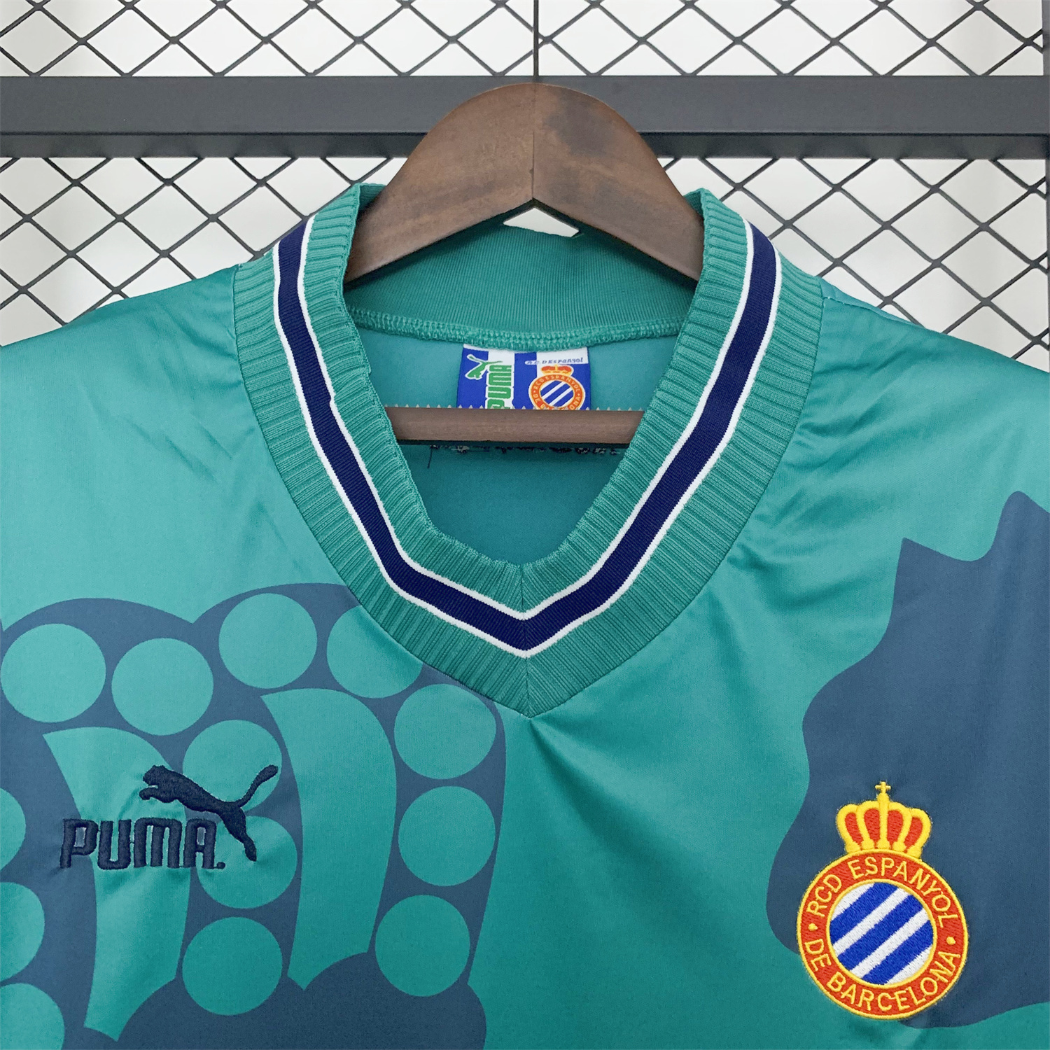 JerseysGala.com | Retro RCD Espanyol 1996-97 Away Jersey -Customize Name, Number and Patch | Worldwide Shipping
