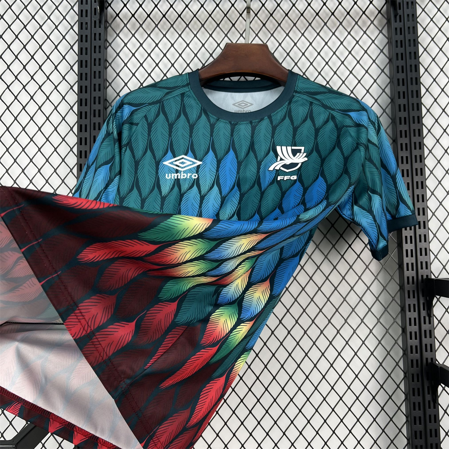 Funinjersey-Guatemala 2026 Teal With Multicolor Spots Special Jersey - Fans Version