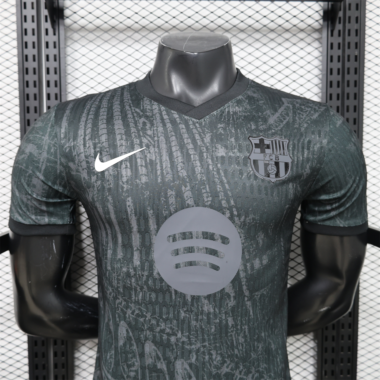 Funinjersey-Barcelona 25-26 Grey And Black Special Jersey - Player Version