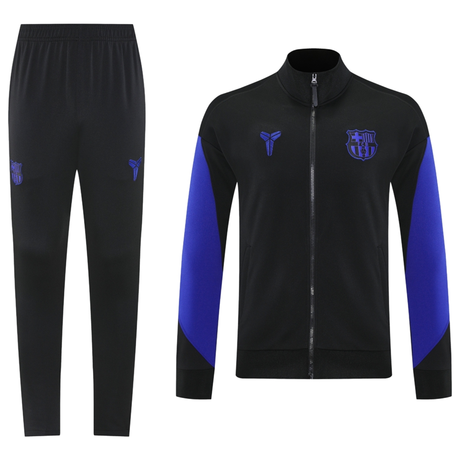 foot-Barcelona 25-26 Jacket Training Tracksuit - Black top & Black Pants