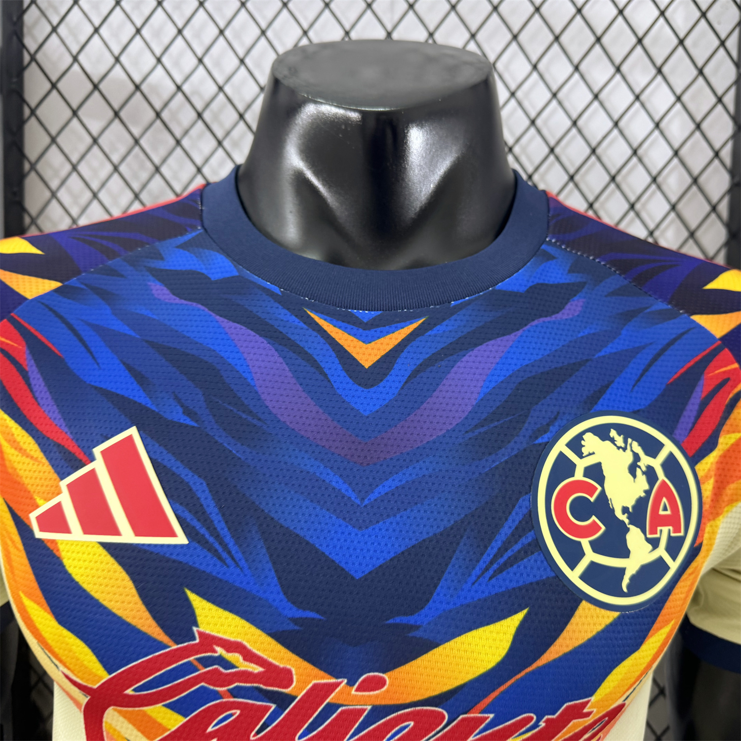 foot-Club América 25-26 Blue Neck Light Yellow Special Jersey - Player Version