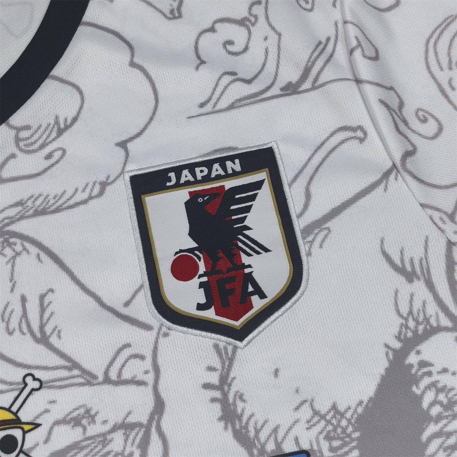 foot-Japan 25-26 One Piece Gear 5 White Jersey - Fans Version