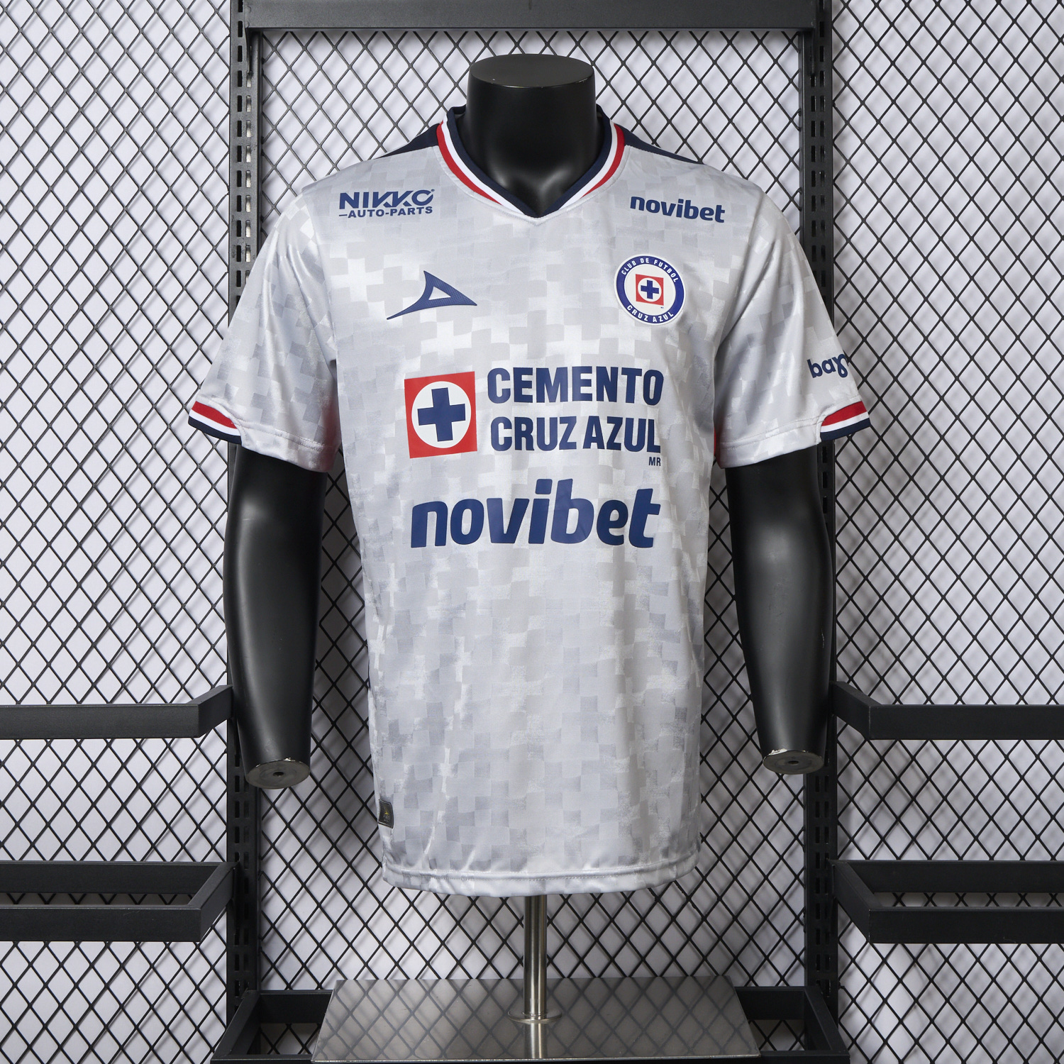 foot-Cruz Azul 25-26 Away Grey Jersey - Player Version
