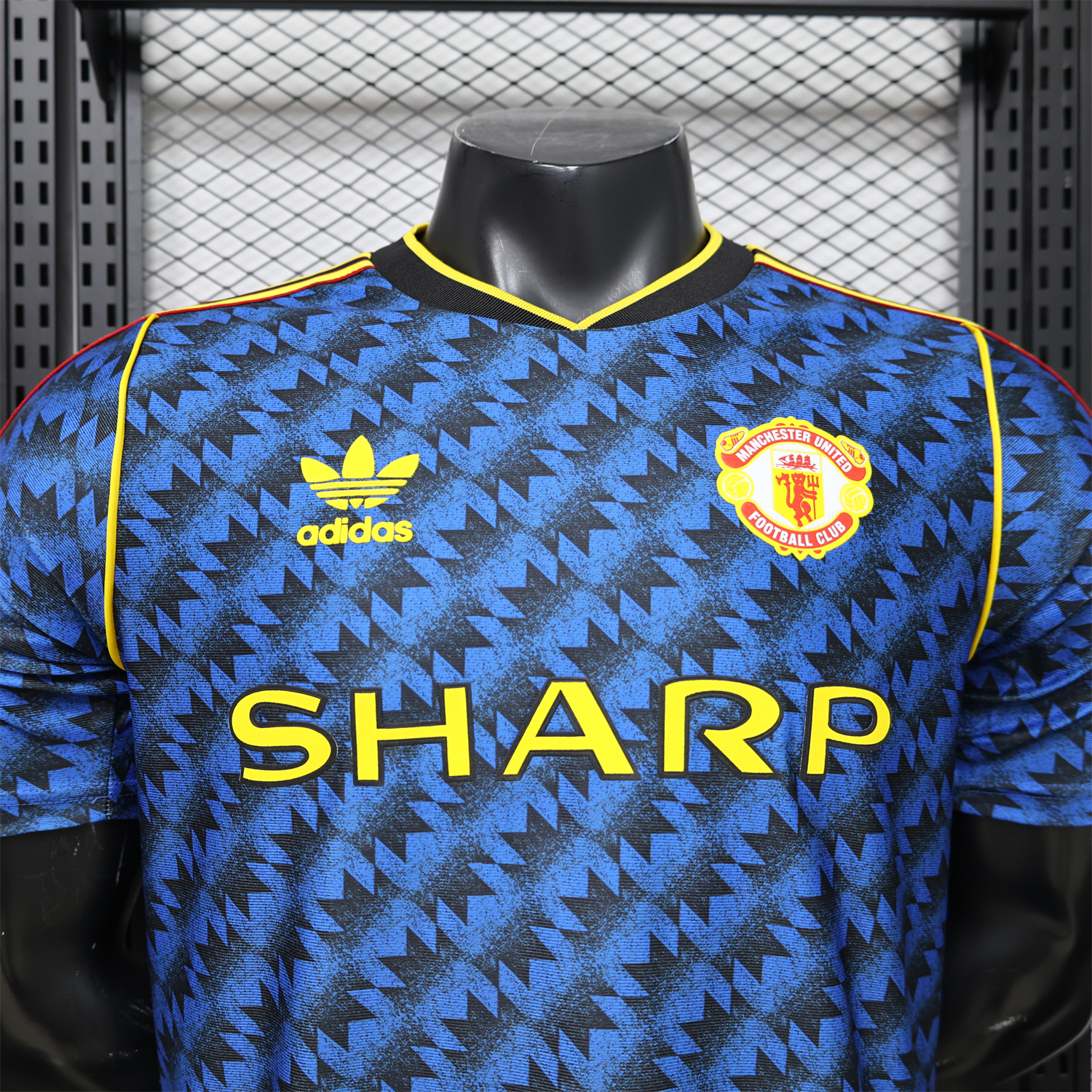 Funinjersey-Manchester United 26-27 Retro Style Casual Dark Blue Special Jersey - Player Version