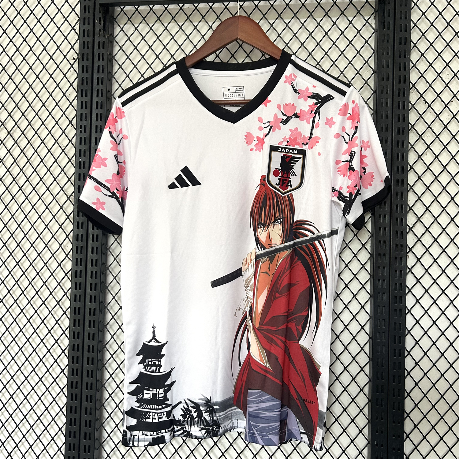 foot-Japan 25-26 Rurouni Kenshin Himura Kenshin White Special Jersey - Fans Version