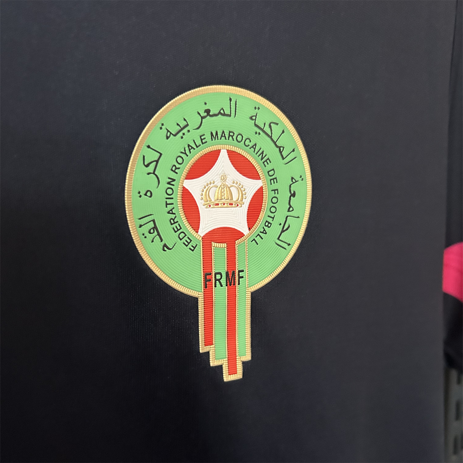 foot-Morocco 25-26 Black Pink Training Jersey - Fans Version