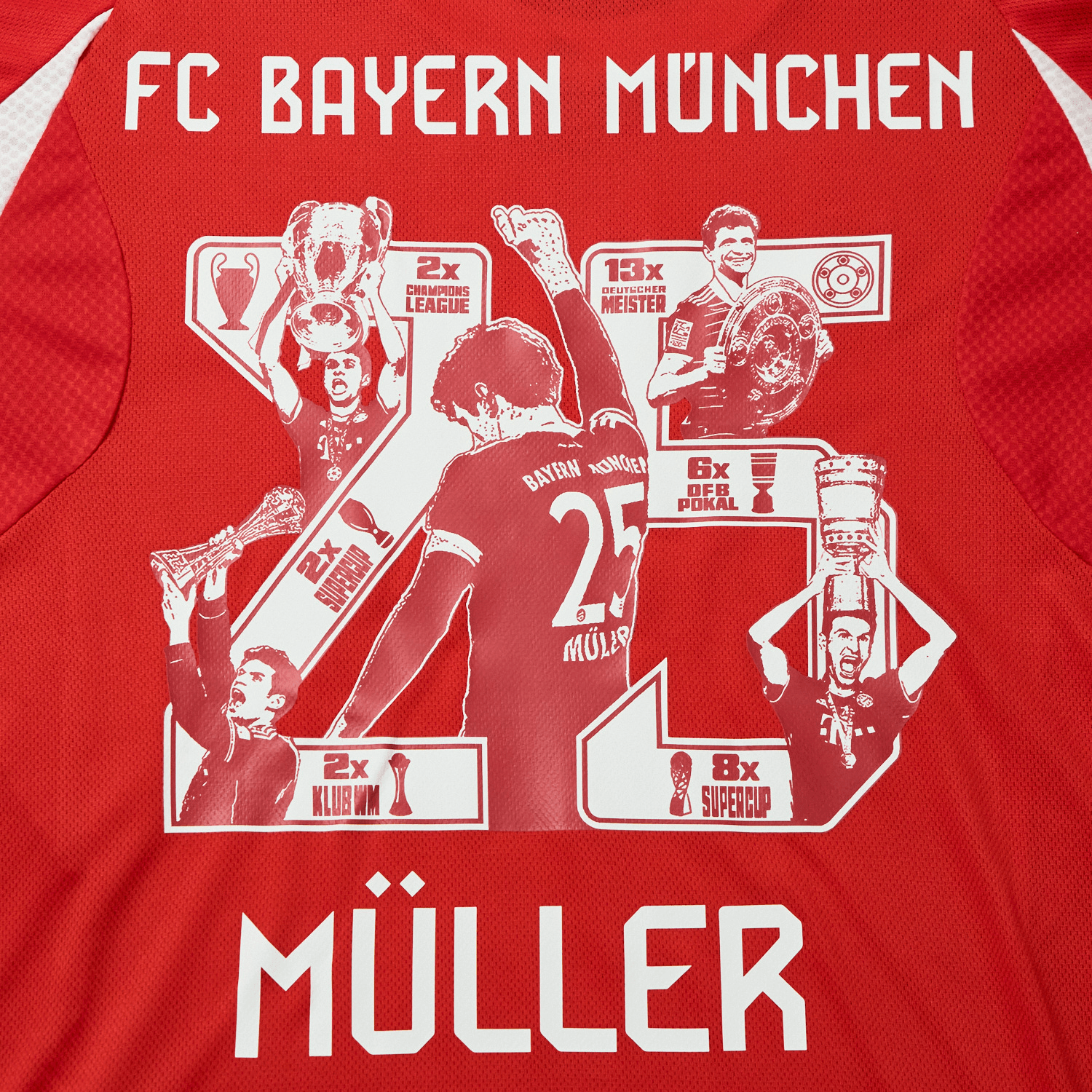 foot-Bayern Munich 25-26 Home Müller Limited Edition Jersey - Fans Version