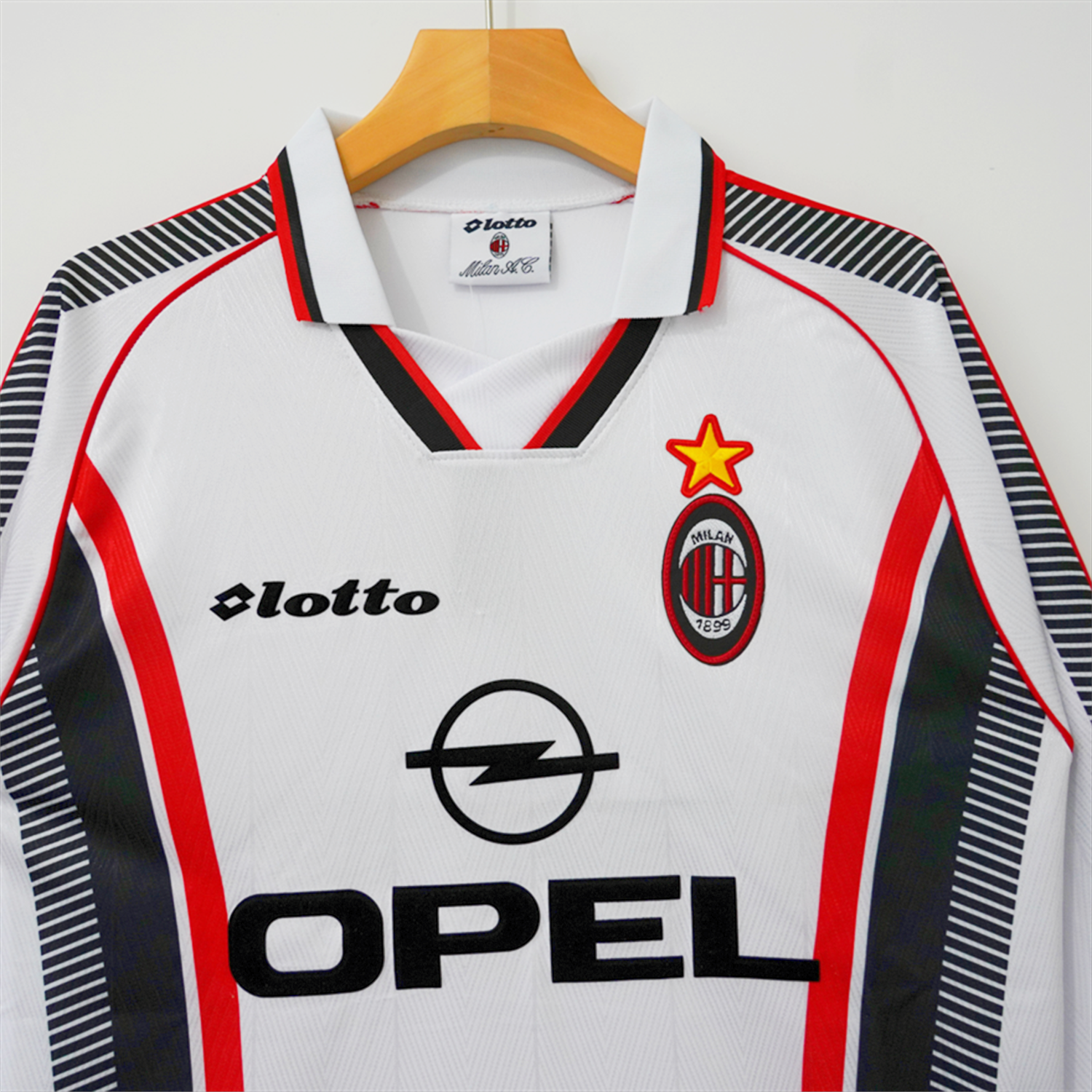 foot-Retro AC Milan 1997-98 Away Long Sleeves Jersey