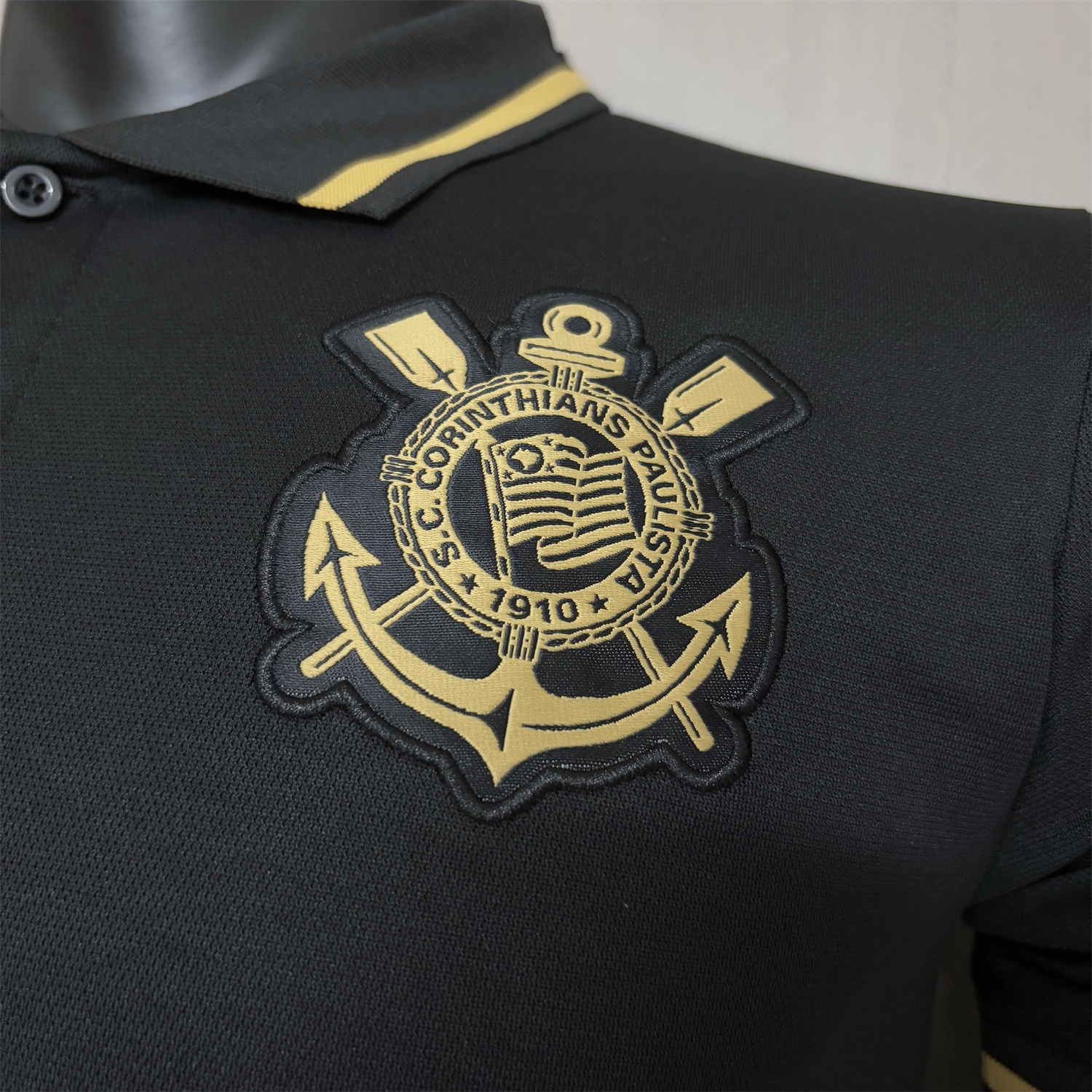 foot-Corinthians 25-26 Black Gold Special Jersey - Player Version