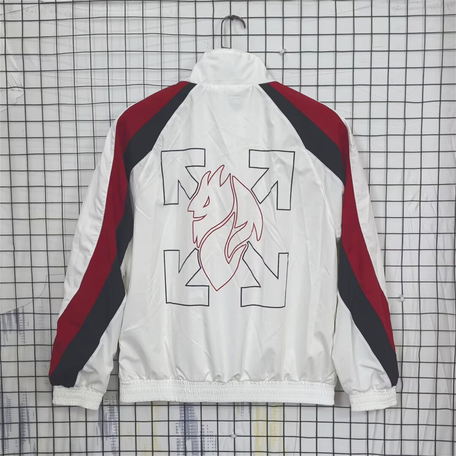 foot-AC Milan 25-26 Windbreaker Jacket - White And Red