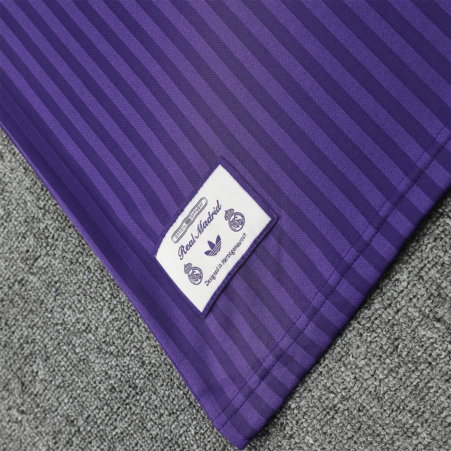 ManixJersey.com | Real Madrid 25-26 Short-Sleeve Training Set - Pure Purple Top & Purple Shorts -Customize Name, Number and Patch | Worldwide Shipping