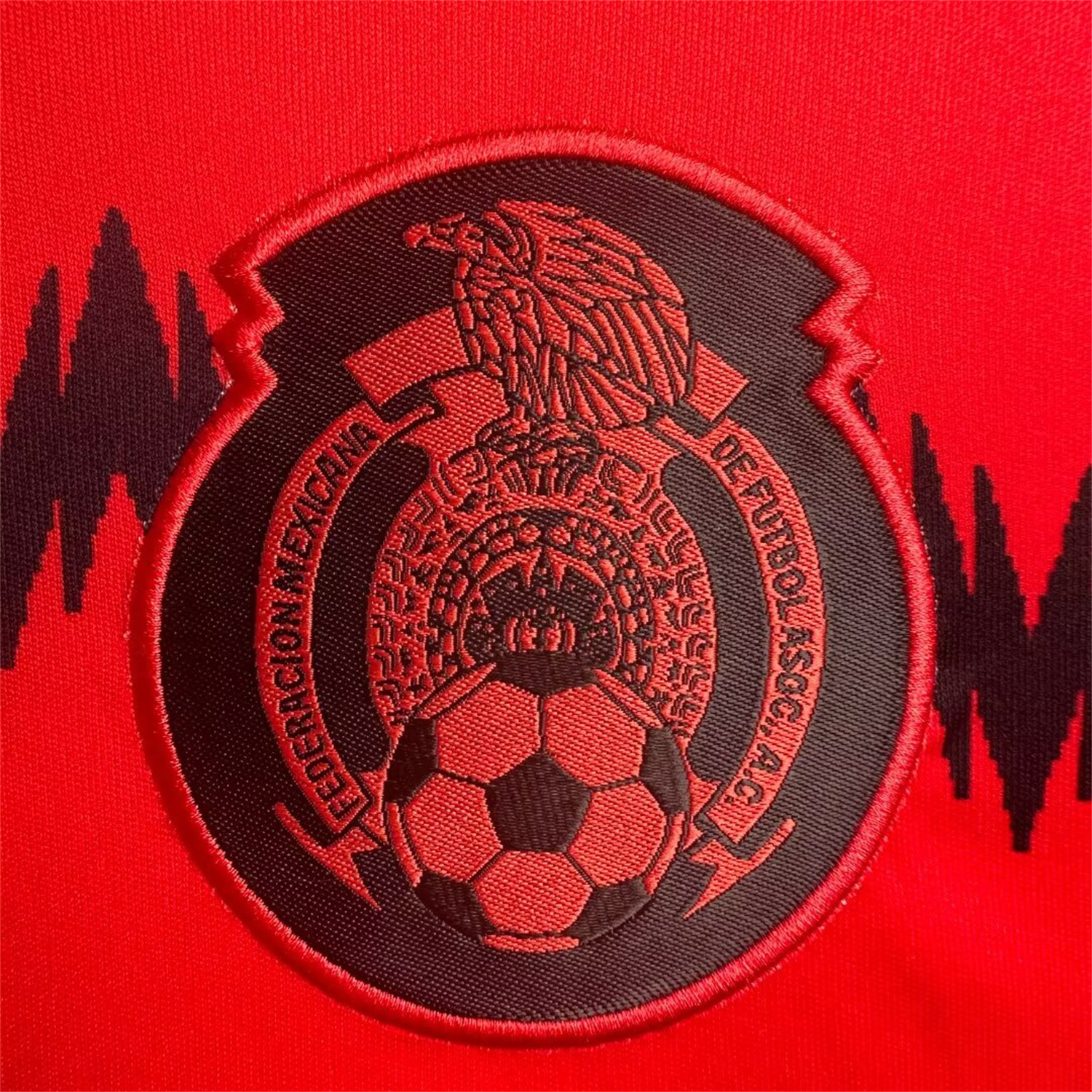 foot-Retro Mexico 2014 Away Red Jersey