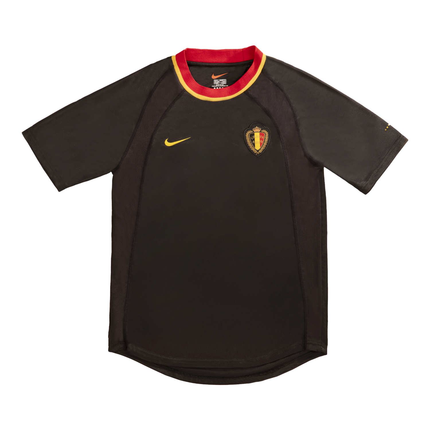 foot-Retro Belgium 2000 Away Black Jersey
