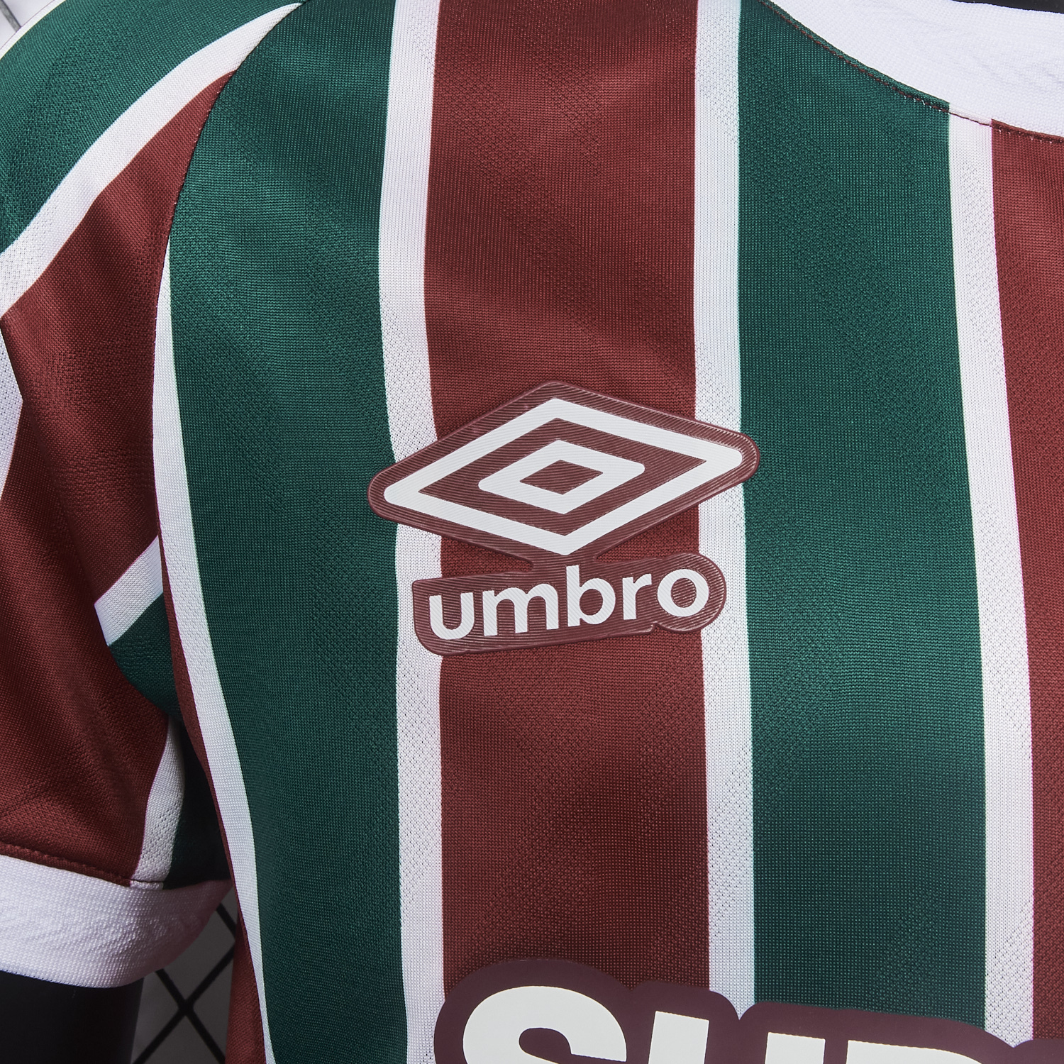 foot-Fluminense 25-26 Home Jersey With Chest Sponsor - Player Version