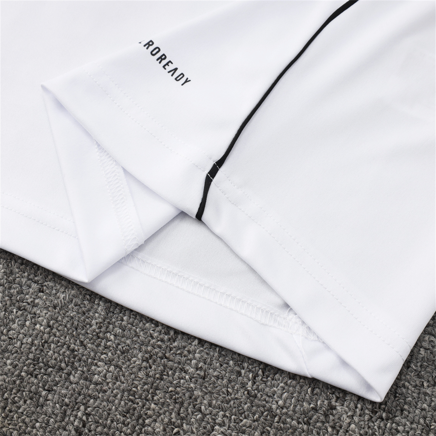 foot-Real Madrid 25-26 Vest Training Set - White Vest and Black Shorts