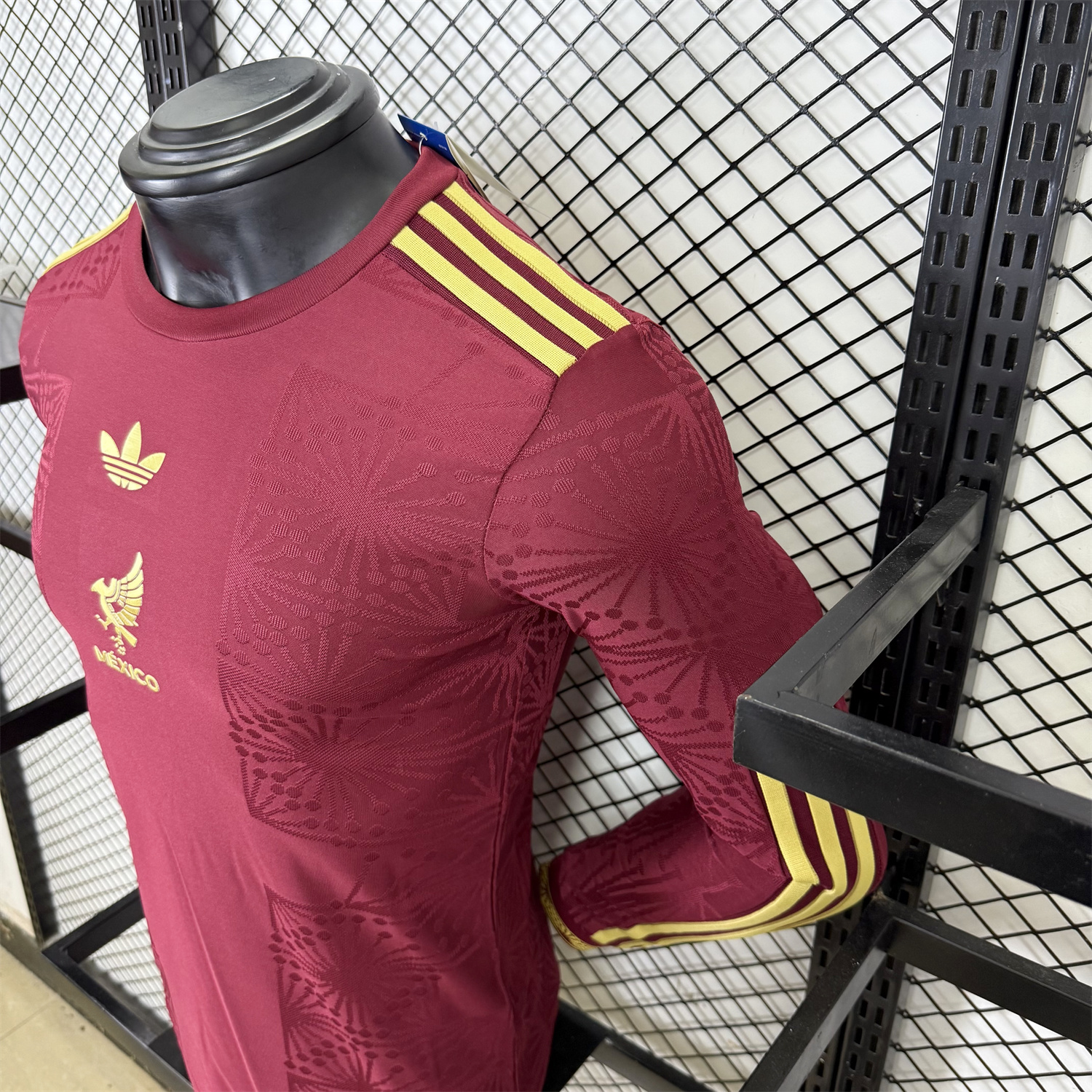 foot-Mexico 2025 Gold Cup Red Long Sleeves Jersey - Player Version