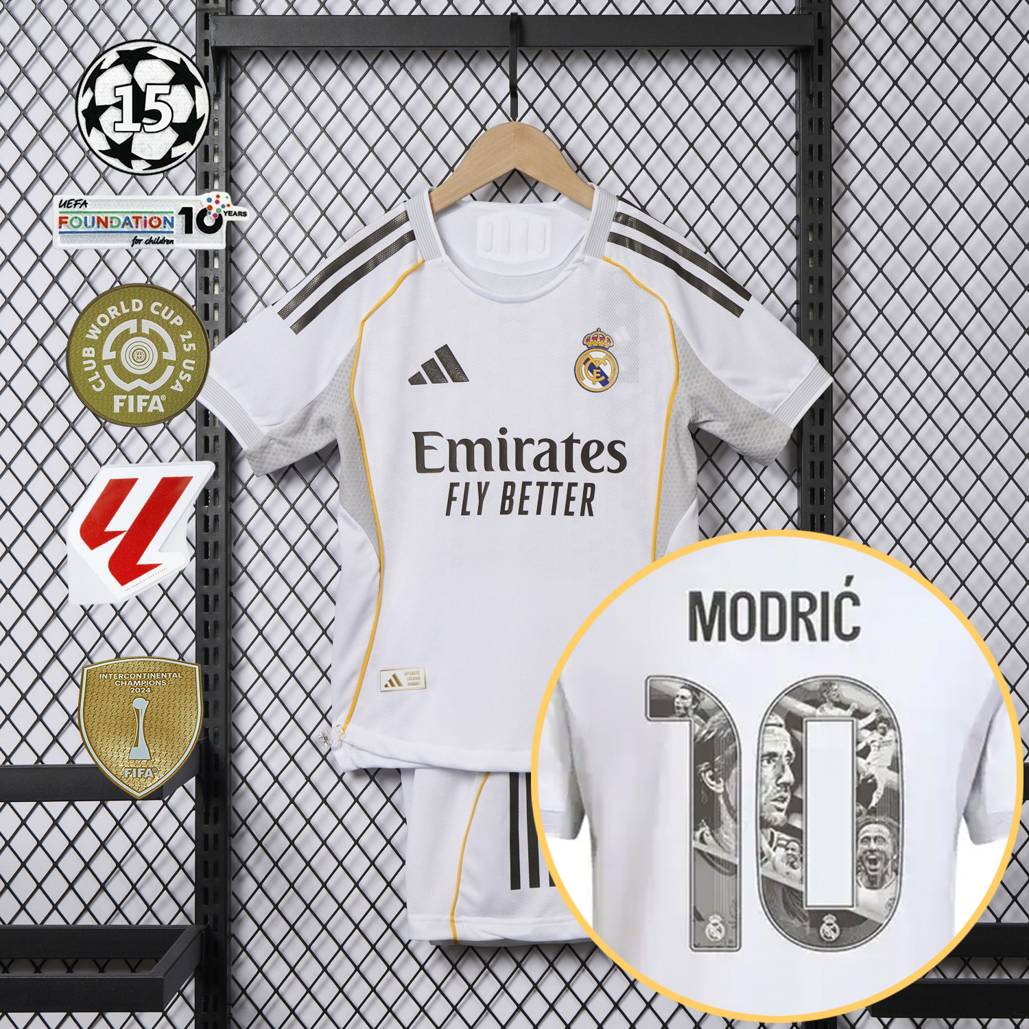 foot-Real Madrid 25-26 Home Modrić Limited Edition Kids Kit - Player Version