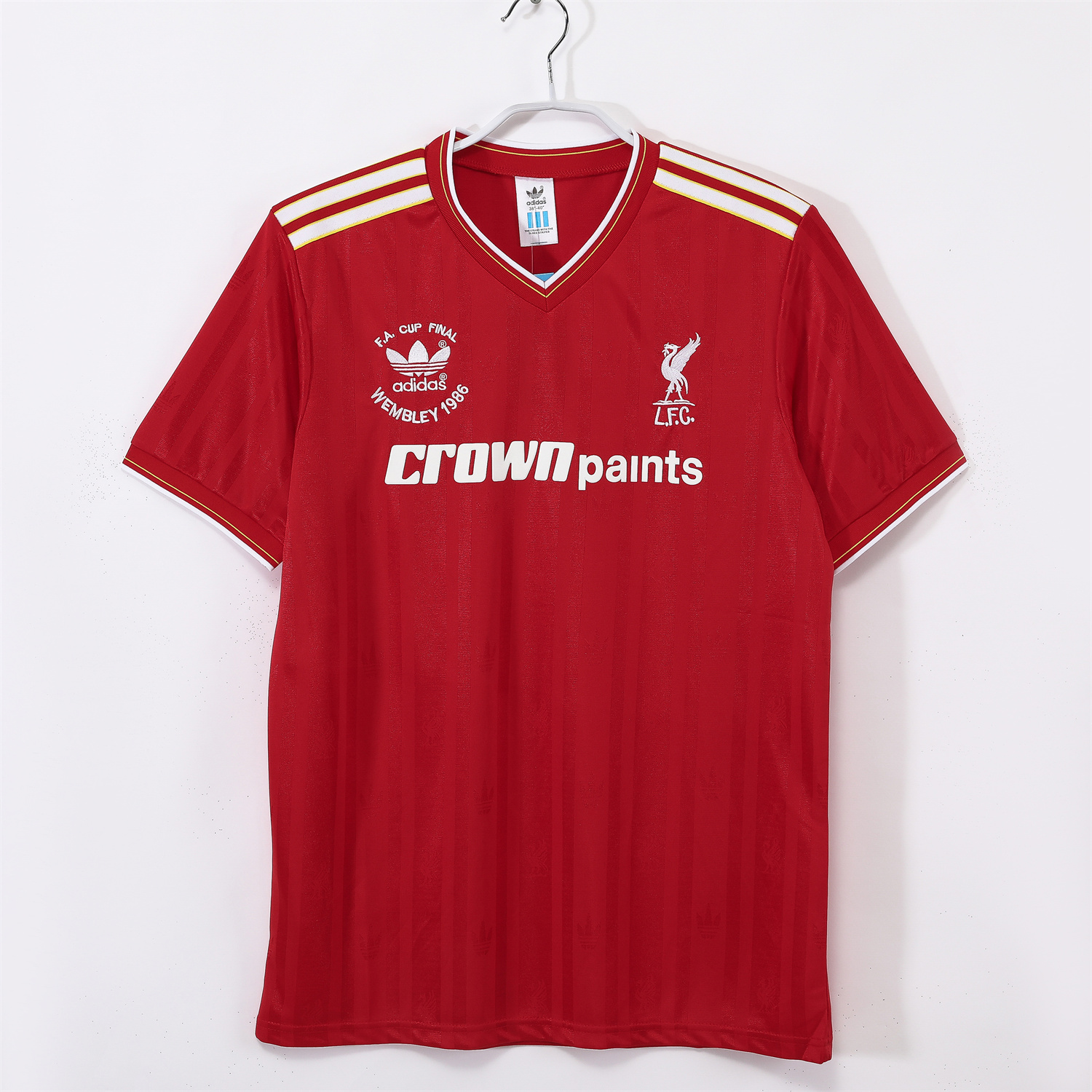 foot-Retro Liver.pool 1985-86 Home Jersey - FA CUP FINAL Version