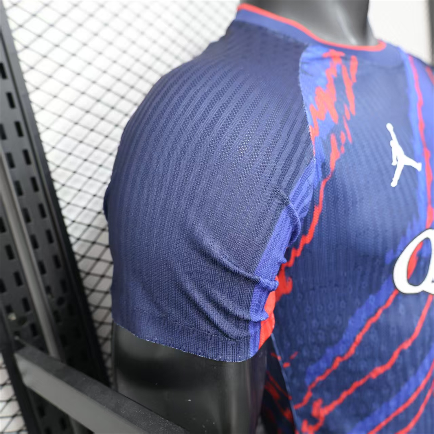foot-Paris Saint-Germain PSG X JD 25-26 Red Line Blue Special Edition Jersey - Player Version