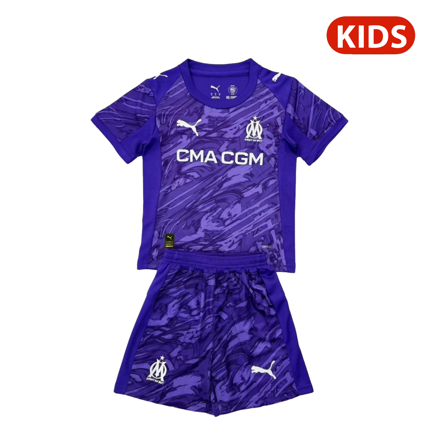 foot-Marseille 25-26 Purple Goalkeeper Kids Kit