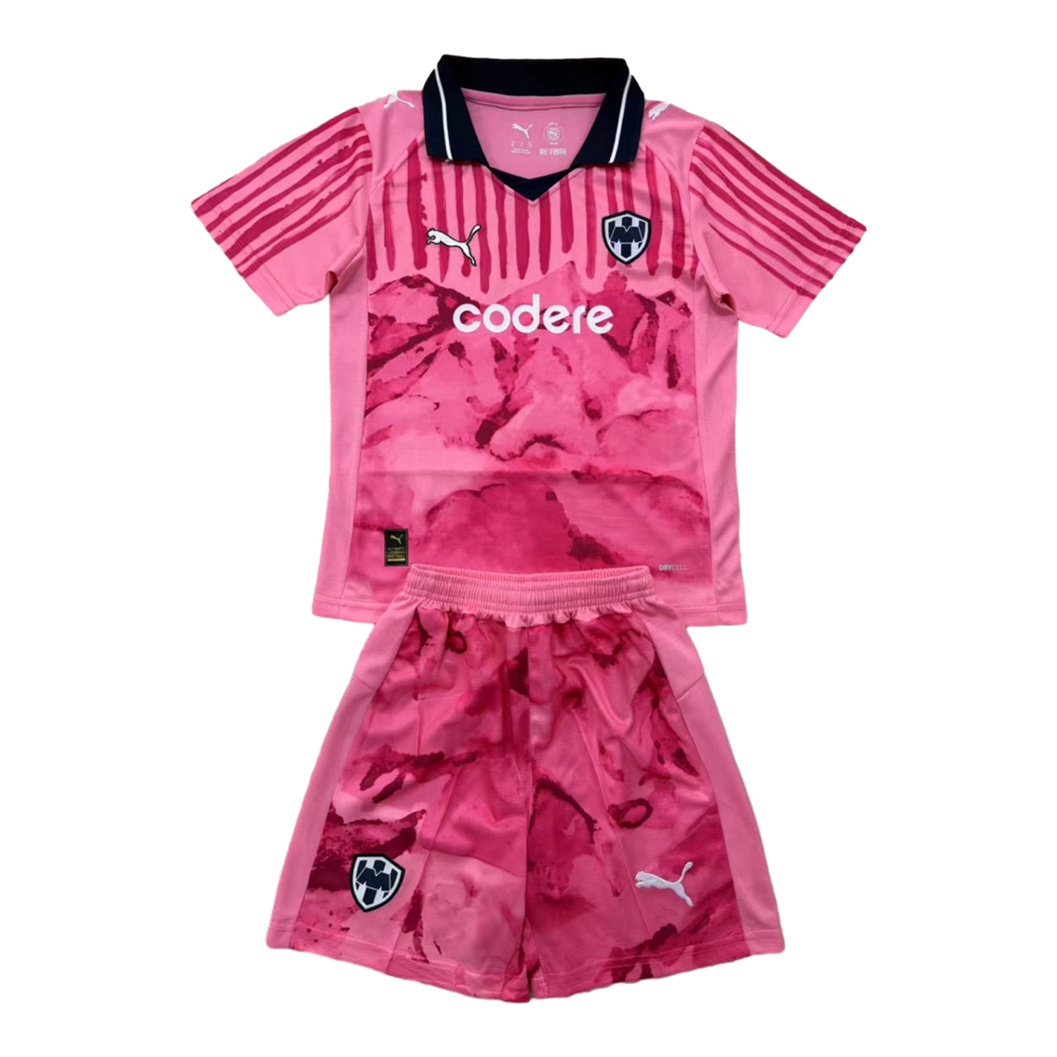 foot-Rayados Monterrey 25-26 Pink Goalkeeper Men's Adult Jersey Set - Fans Version
