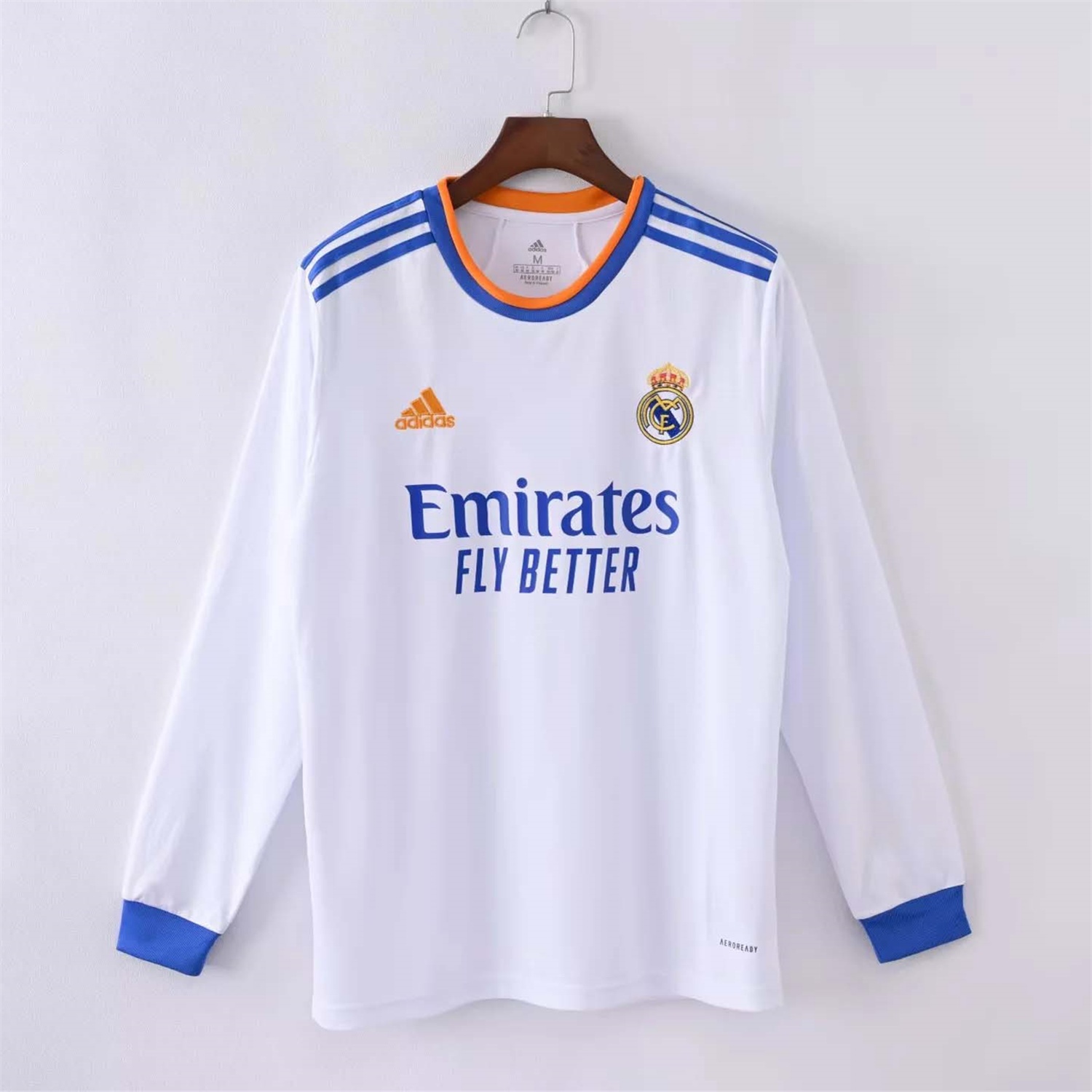 foot-Retro Real Madrid 21-22 Home Long Sleeve Jersey