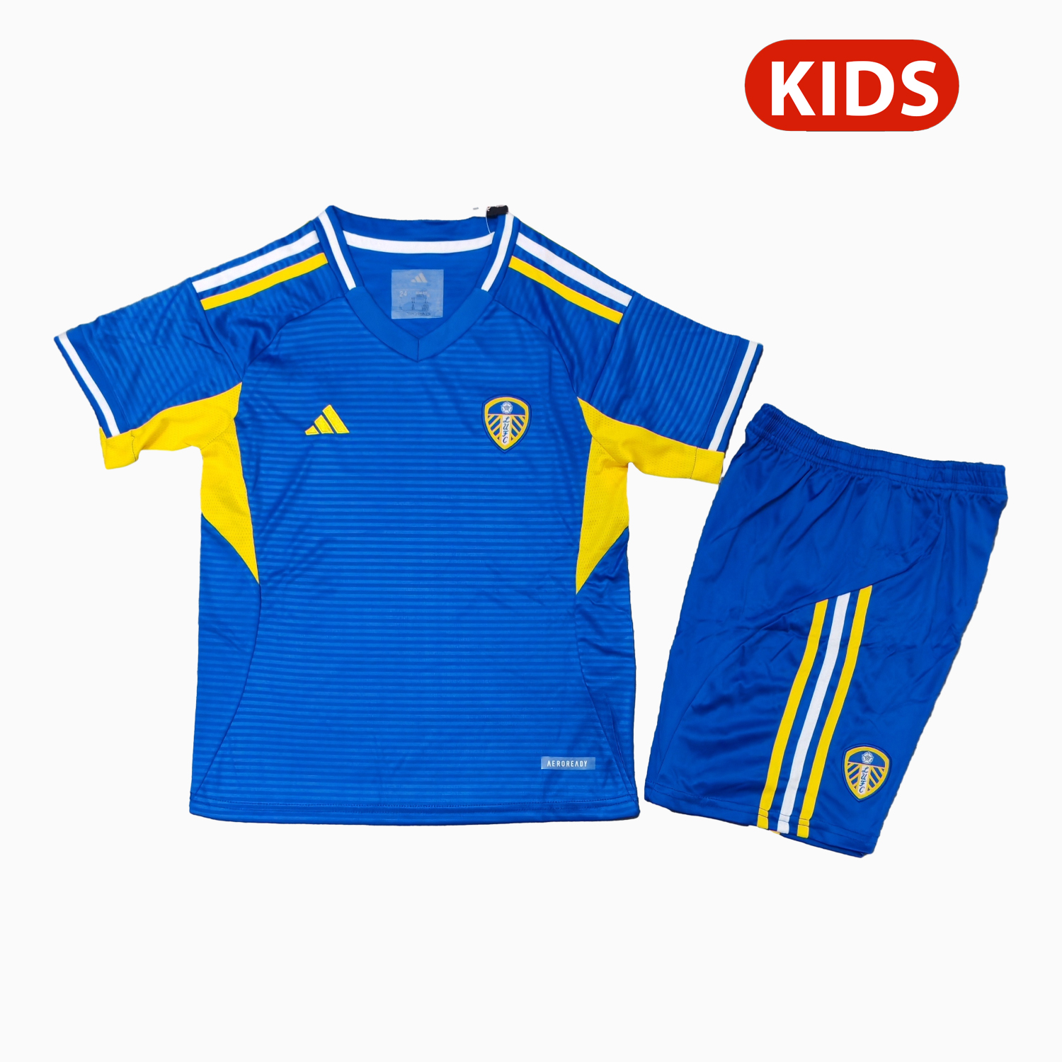 foot-Leeds United 25-26 Away Unsponsored Kids Kit