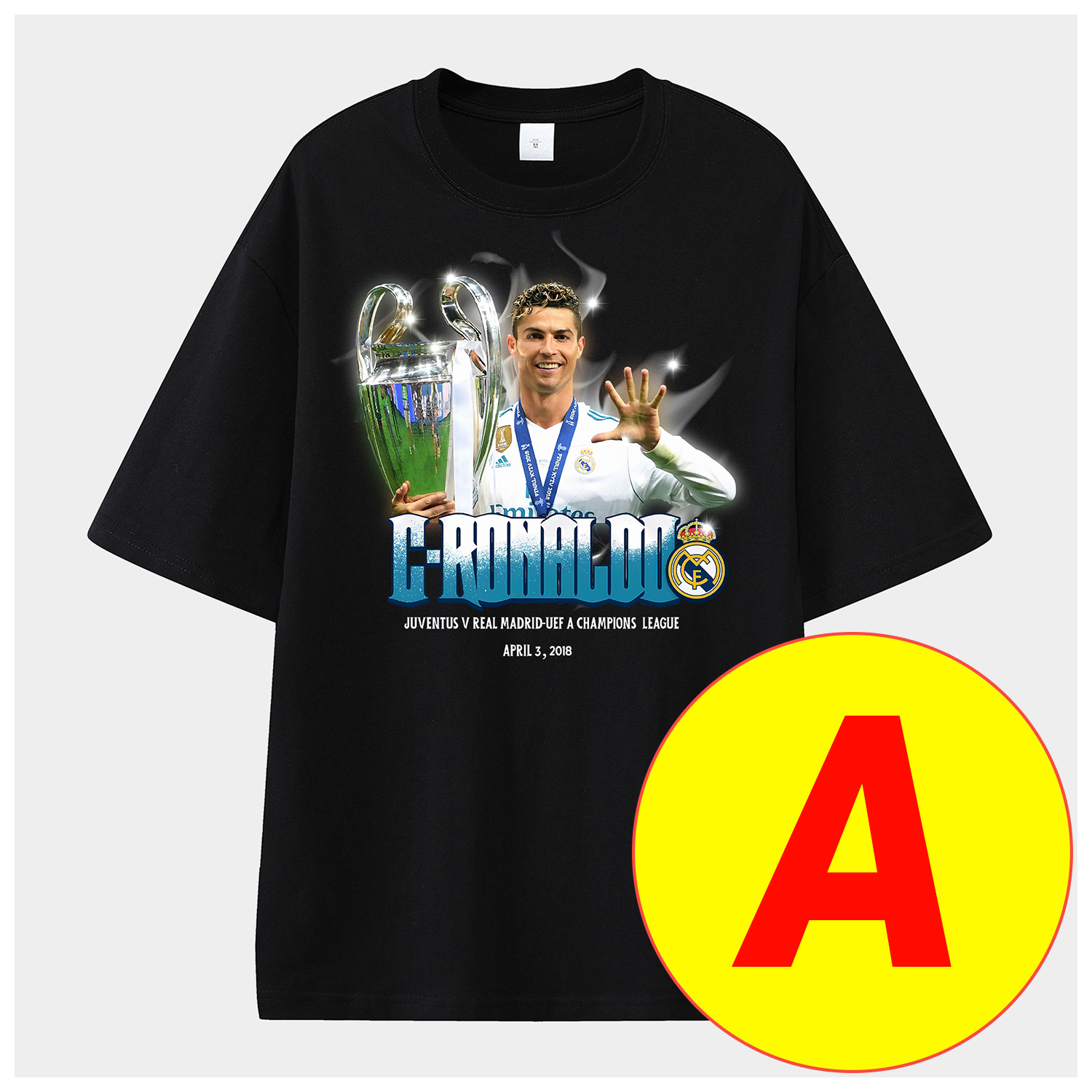 foot-Cristiano Ronaldo Portugal Real Madrid Manchester United Unisex Pure Cotton T-shirt