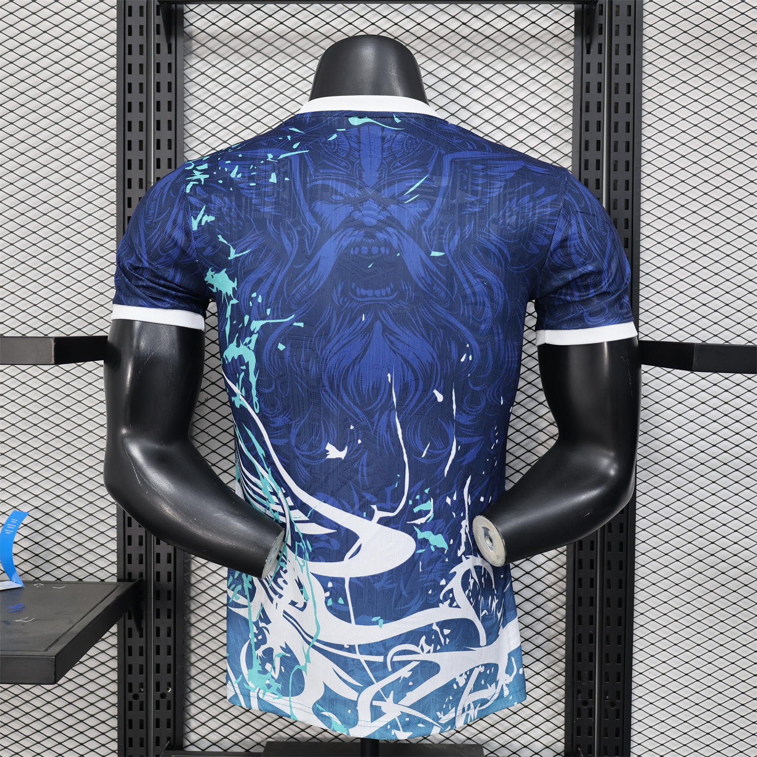 unitedfutballjersey-Real Madrid 25-26 Blue Jersey with White Viking Roar Comics - Player Version