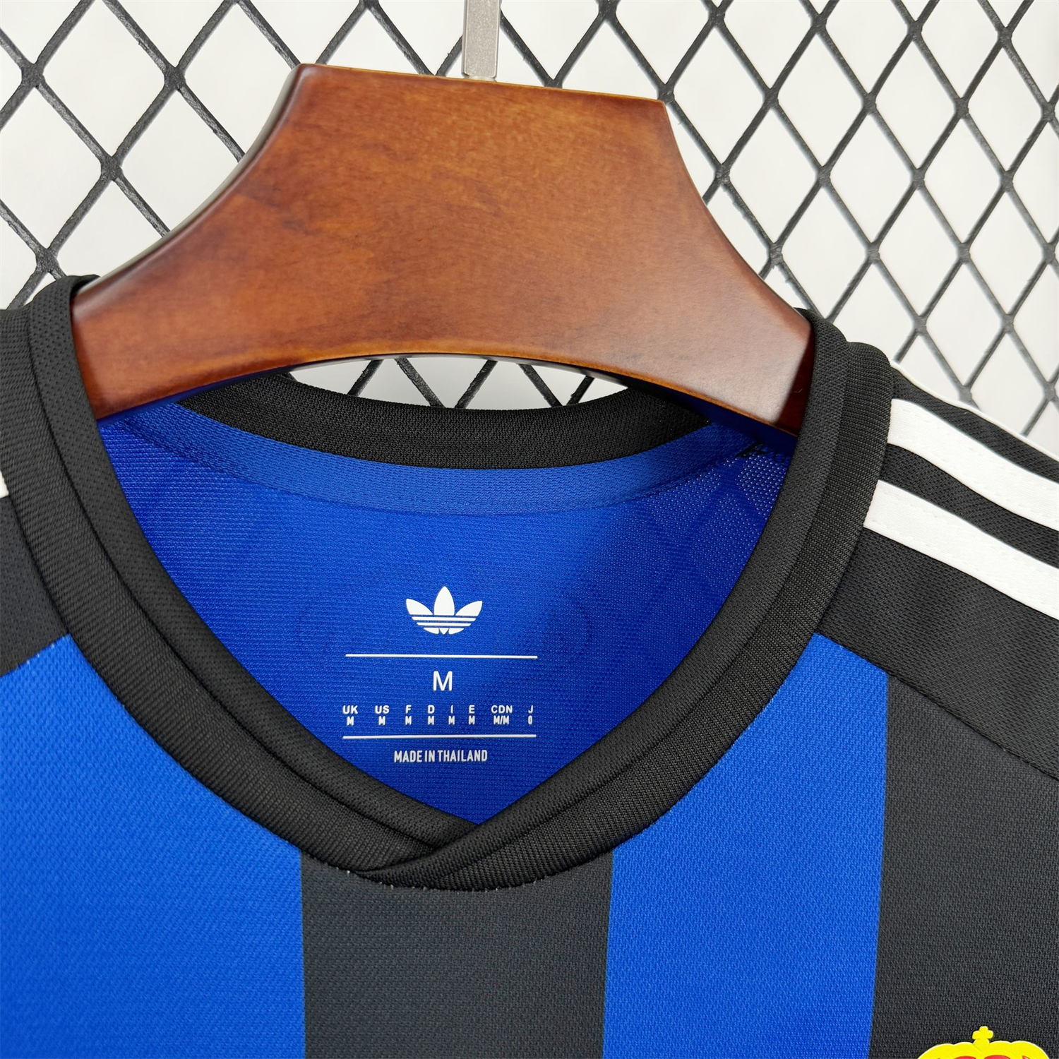Funinjersey-Real Oviedo 25-26 Deep Black With Royal Blue 100th Anniversary Jersey - Fans Version