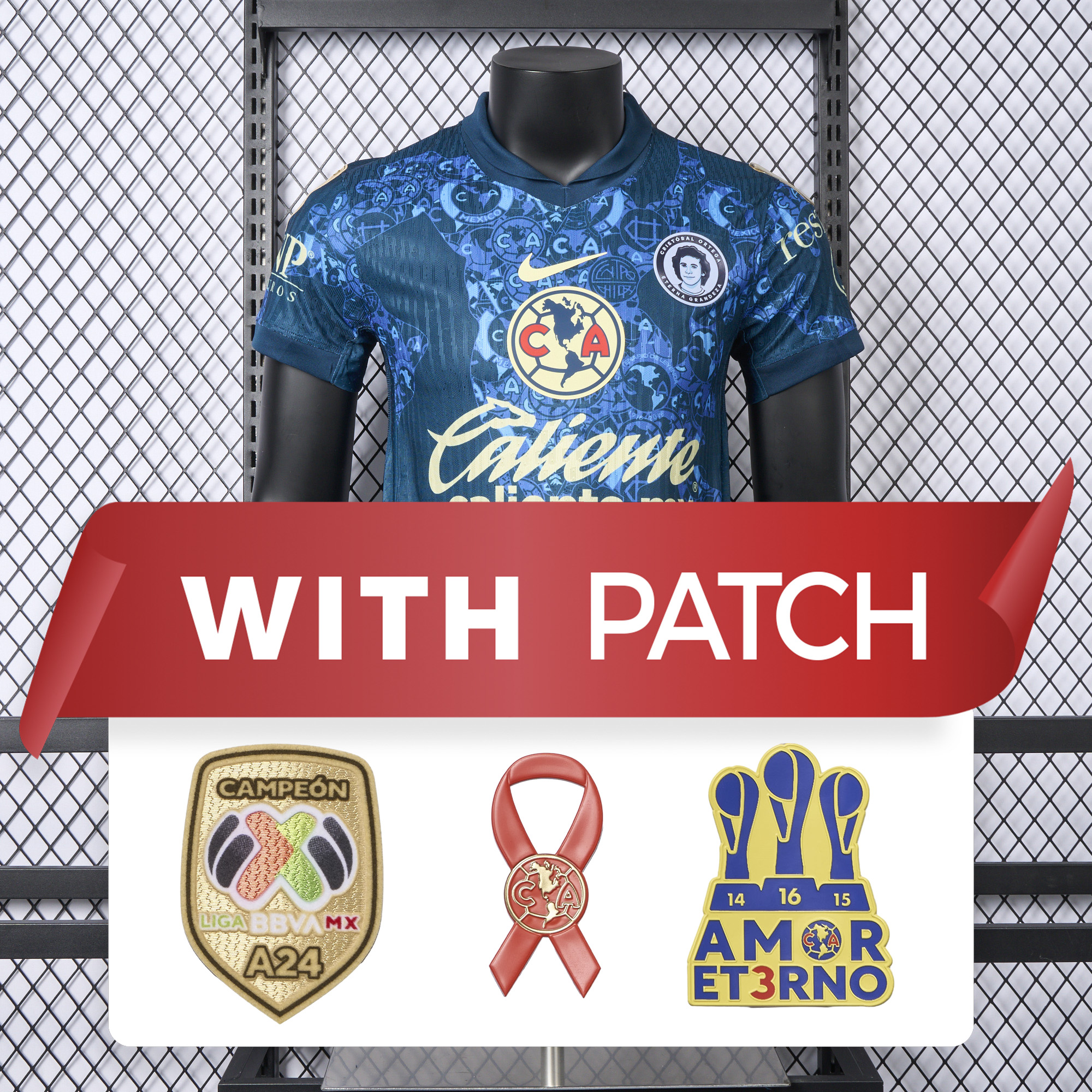 foot-【New Patches】Club América 24-25 Away Jersey - Player Version