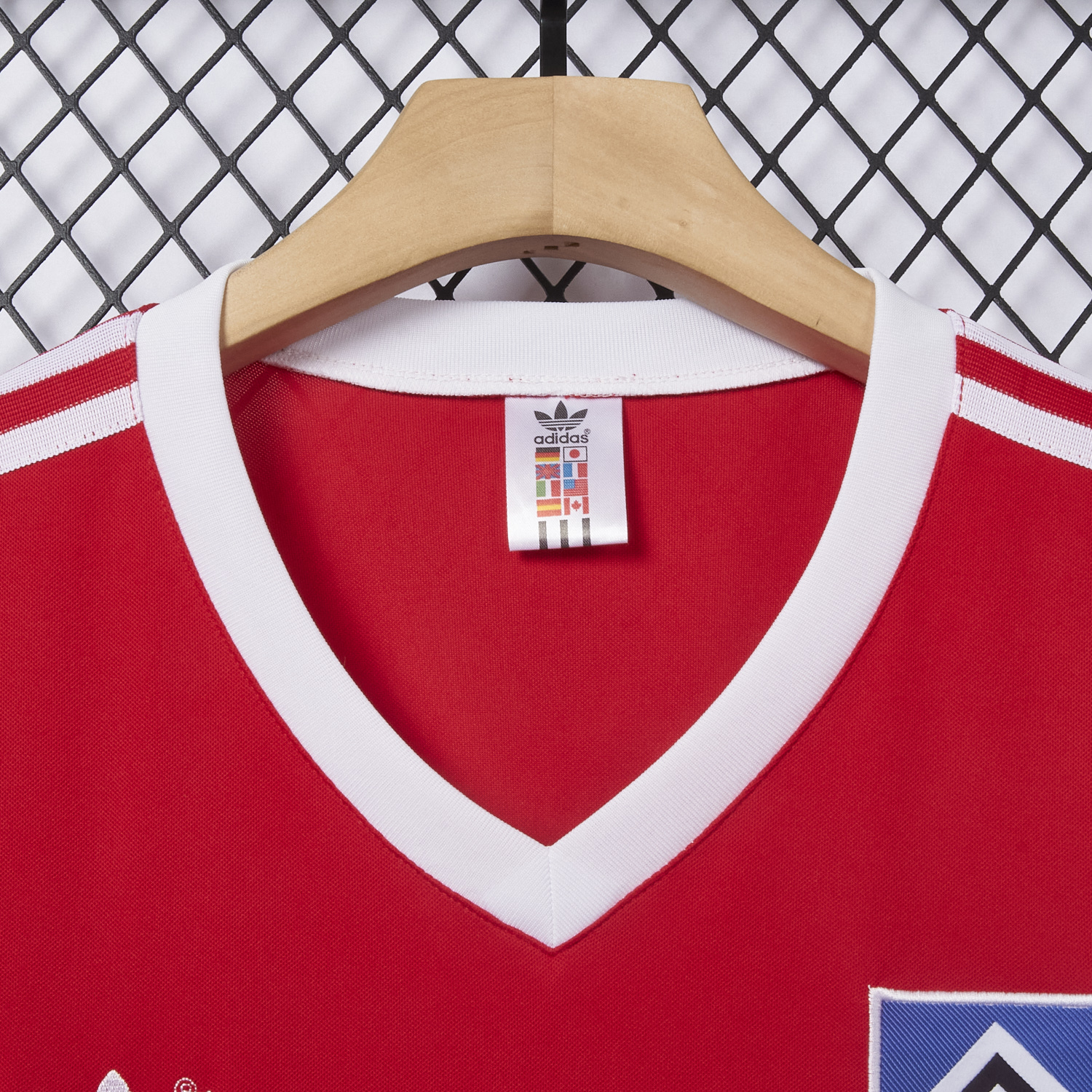 foot-Retro Hamburger SV 1988 Away Red Jersey