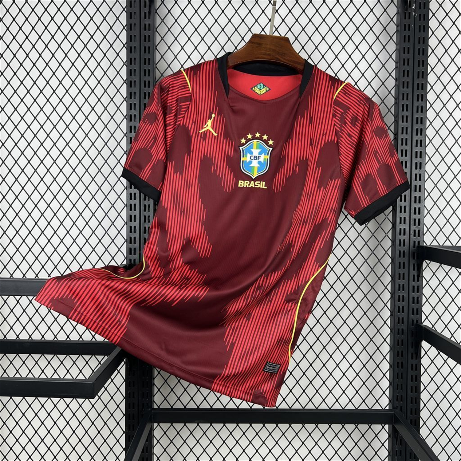 Unitedfootballkit.com | Brazil 2026 Red Goalkeeper Jersey - Fans Version -Customize Name, Number and Patch | Worldwide Shipping