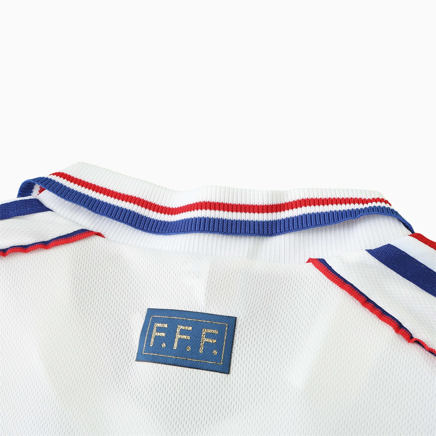 foot-Retro France 1998 Away Long Sleeves Jersey (with 1998 World Cup mark on right chest)